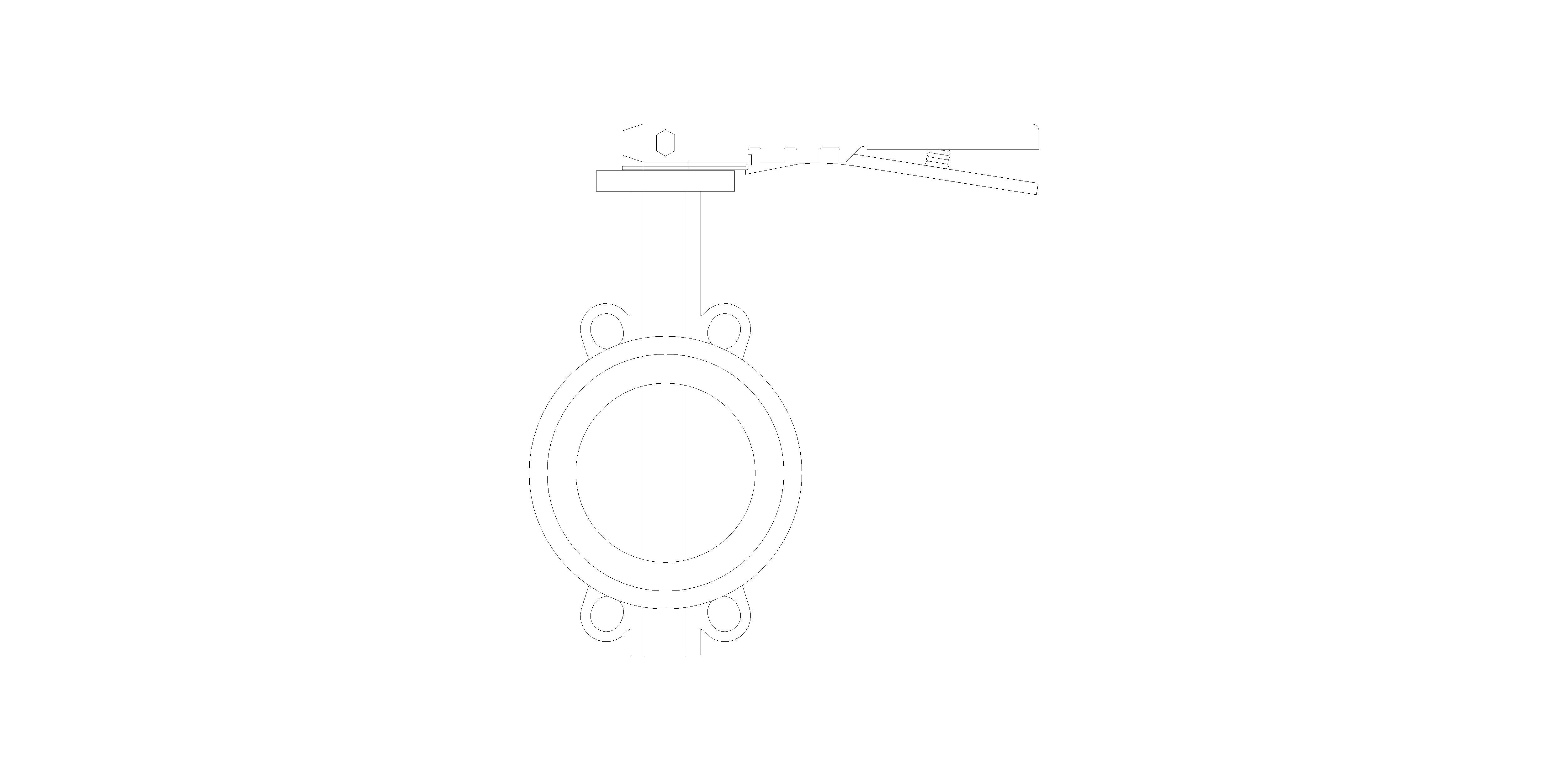 Product: BFIV301504 - Semi Lugged  Butterfly Valve