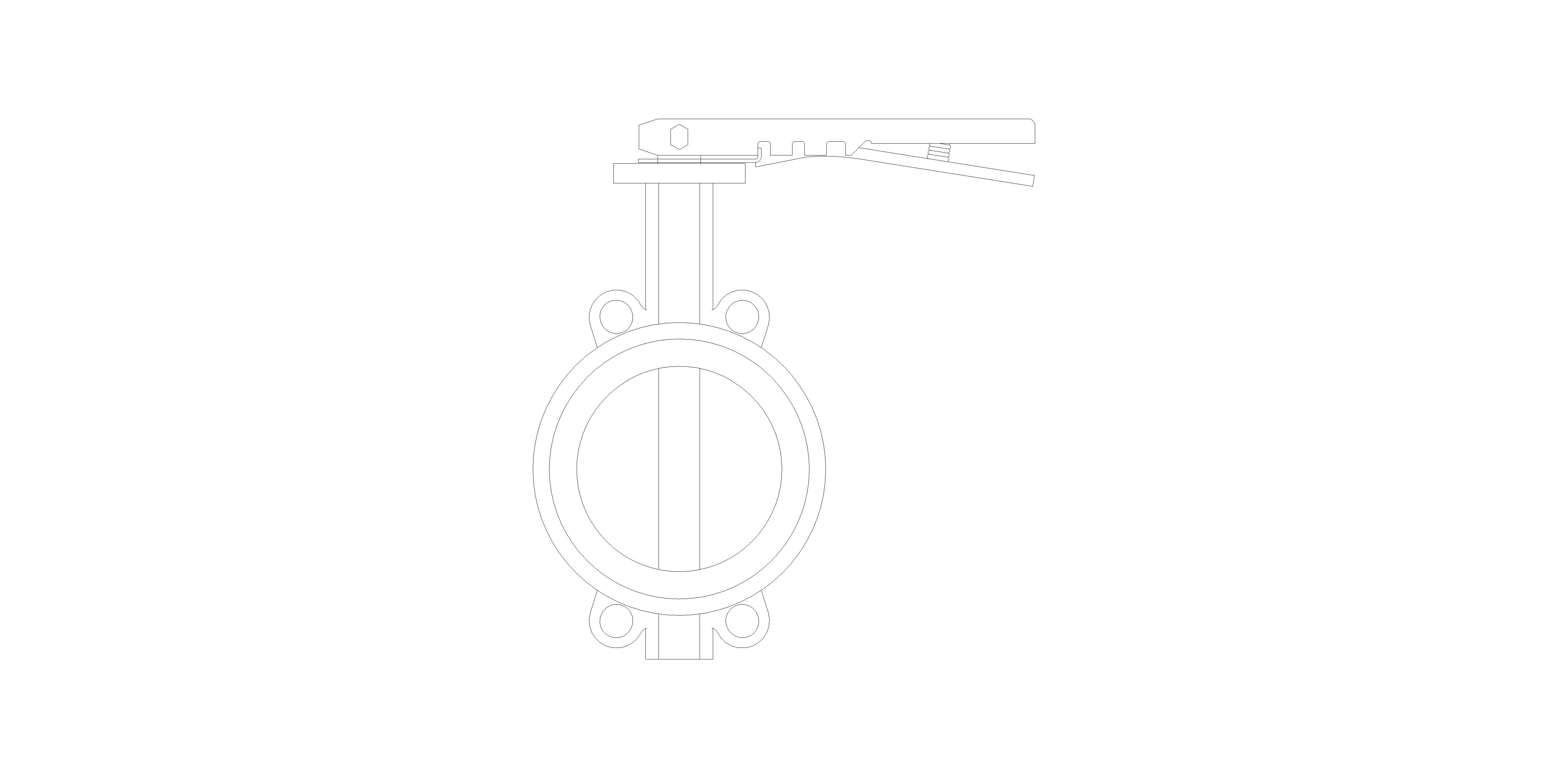 Product: BFIV301505 - Semi Lugged  Butterfly Valve