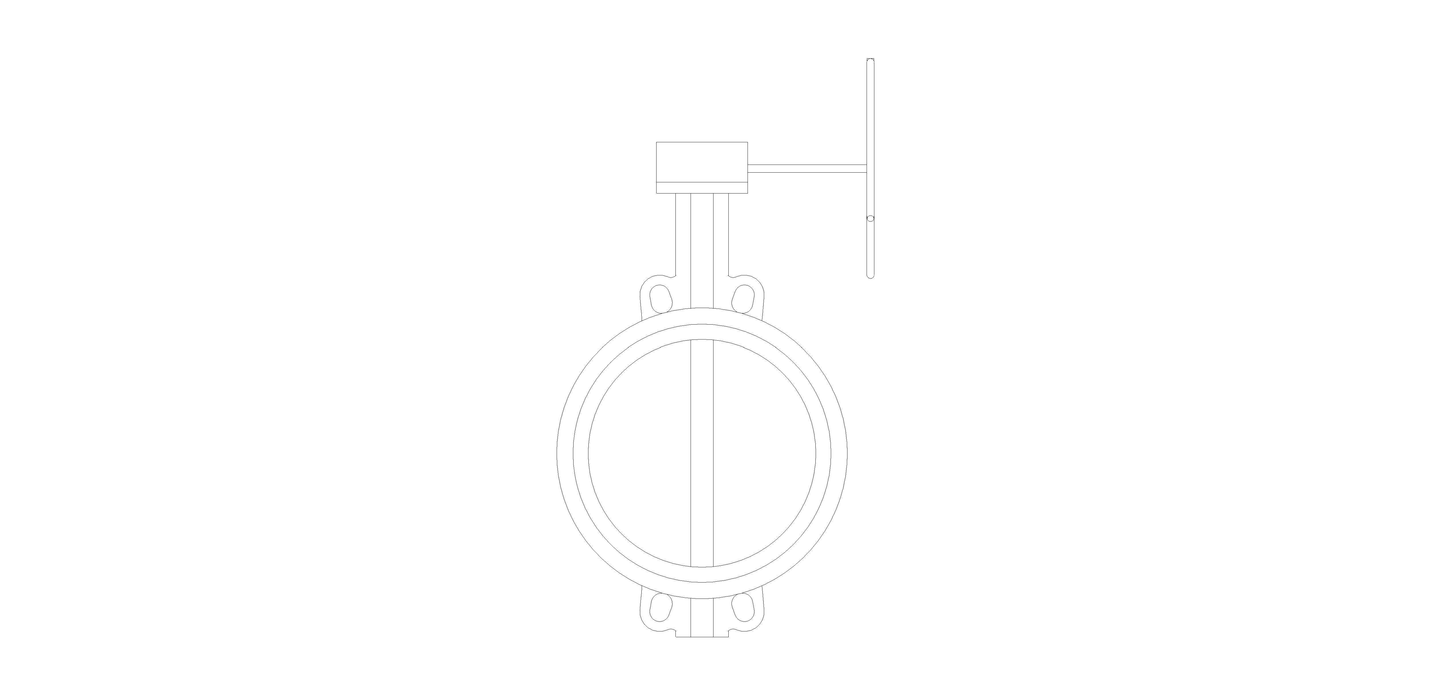 Product: BFIV301608 - Semi Lugged Butterfly Valve