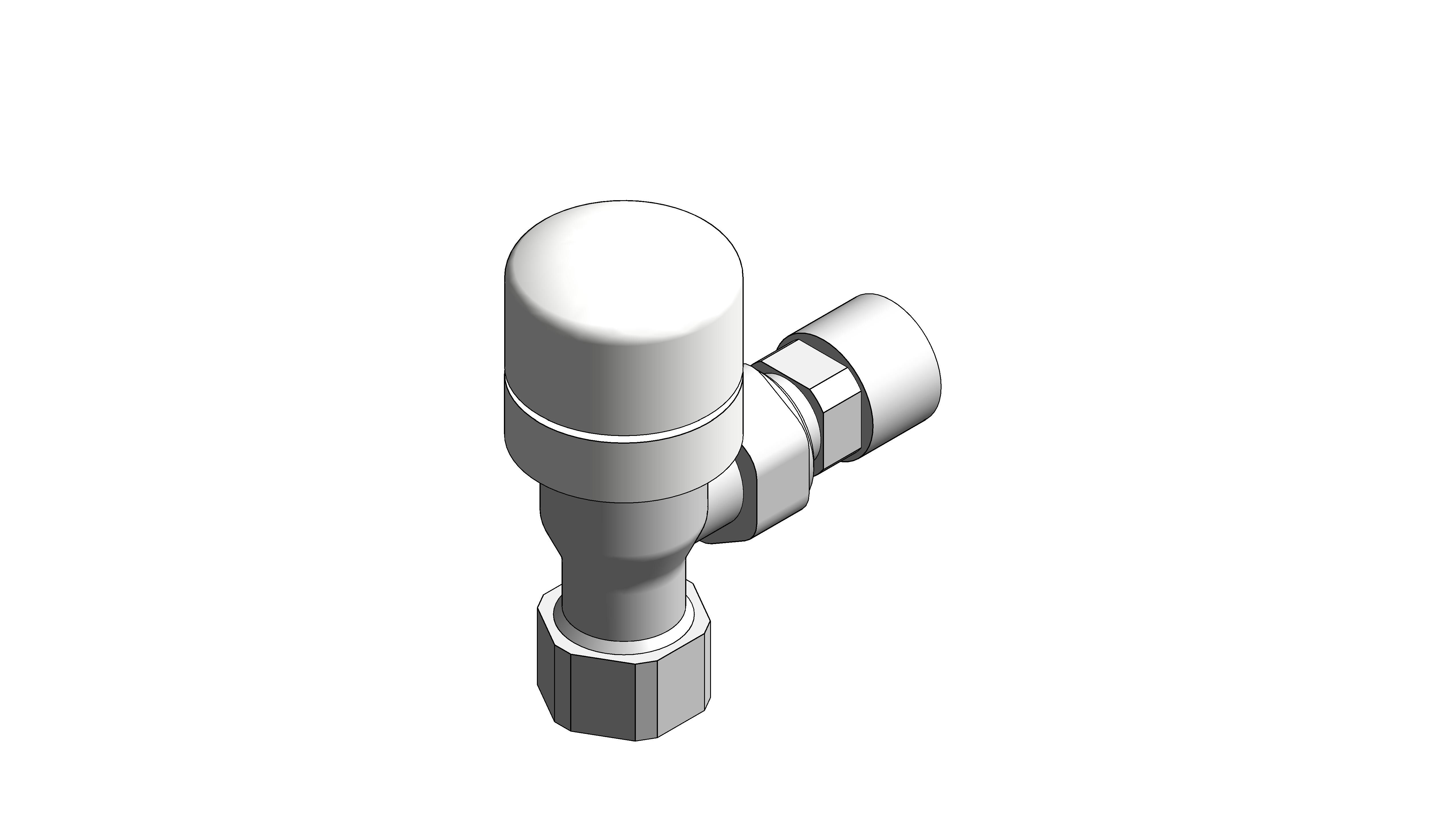 Angled Thermostatic Radiator Valve (VHL120) TRV