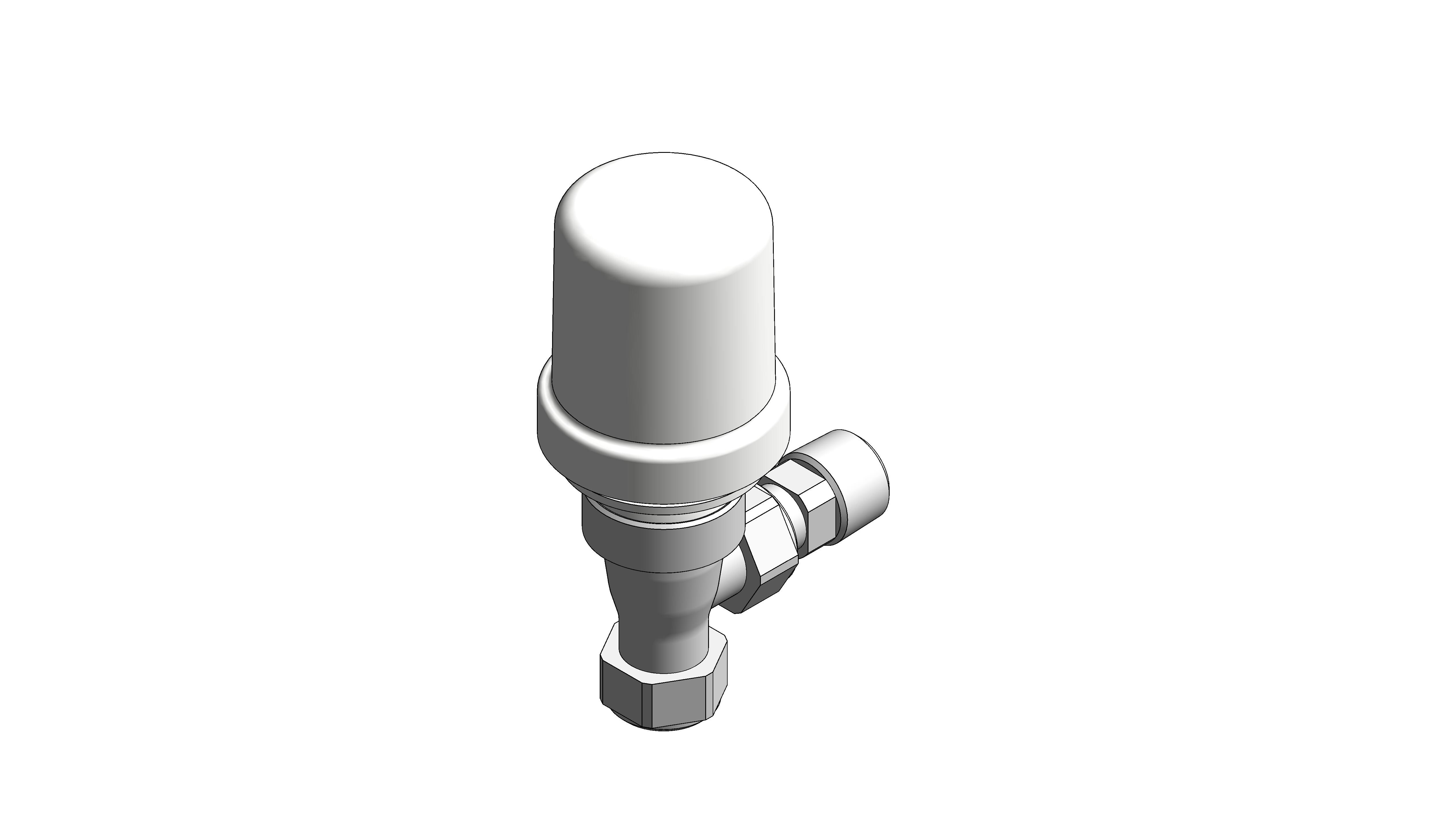 Angled Thermostatic Radiator Valve (VT15-15A) TRV
