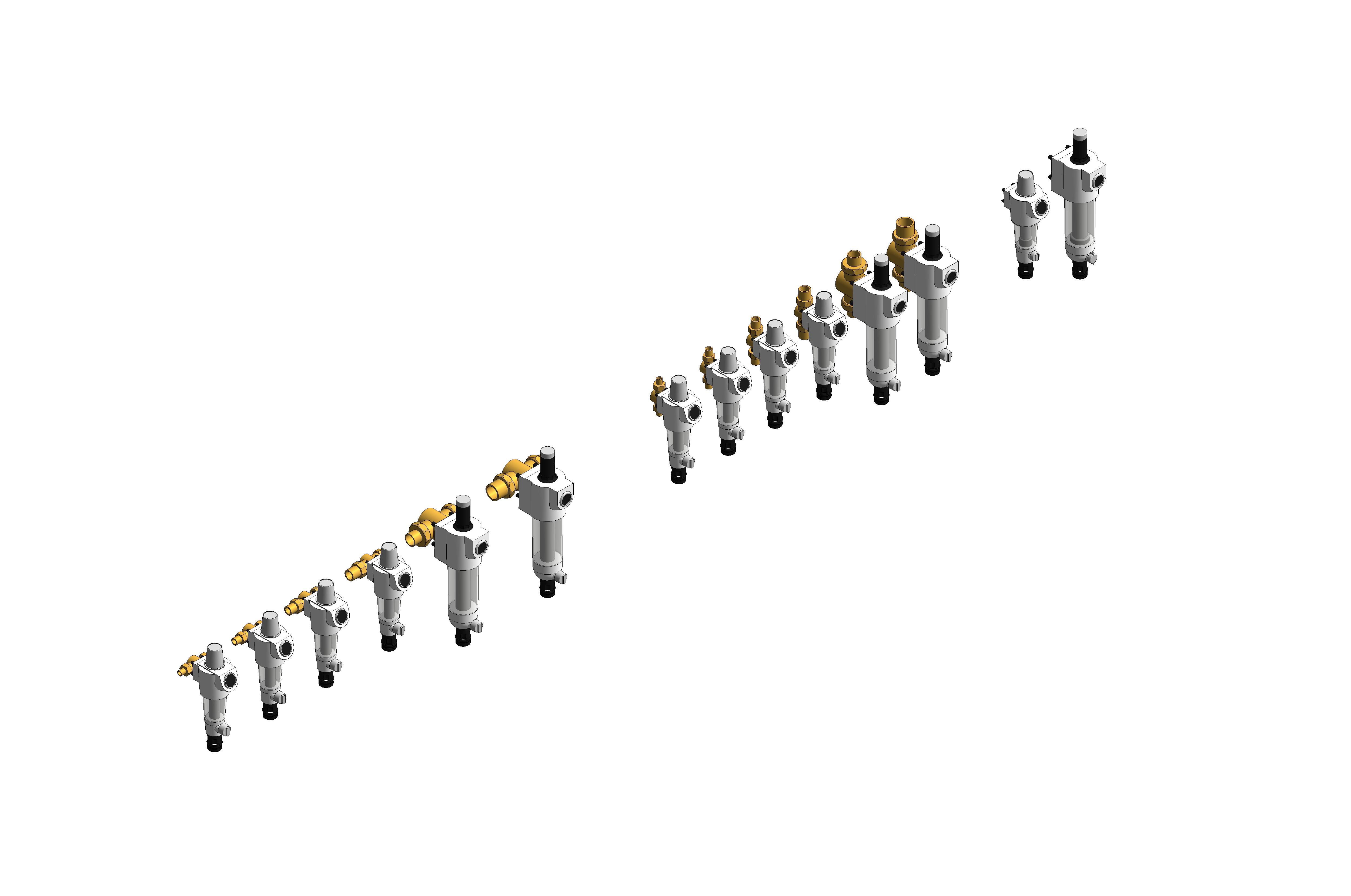 Product: FK74CS - Filterkombination Primus-Plus, rückspülbar, 0,1mm, R 2, bleifrei