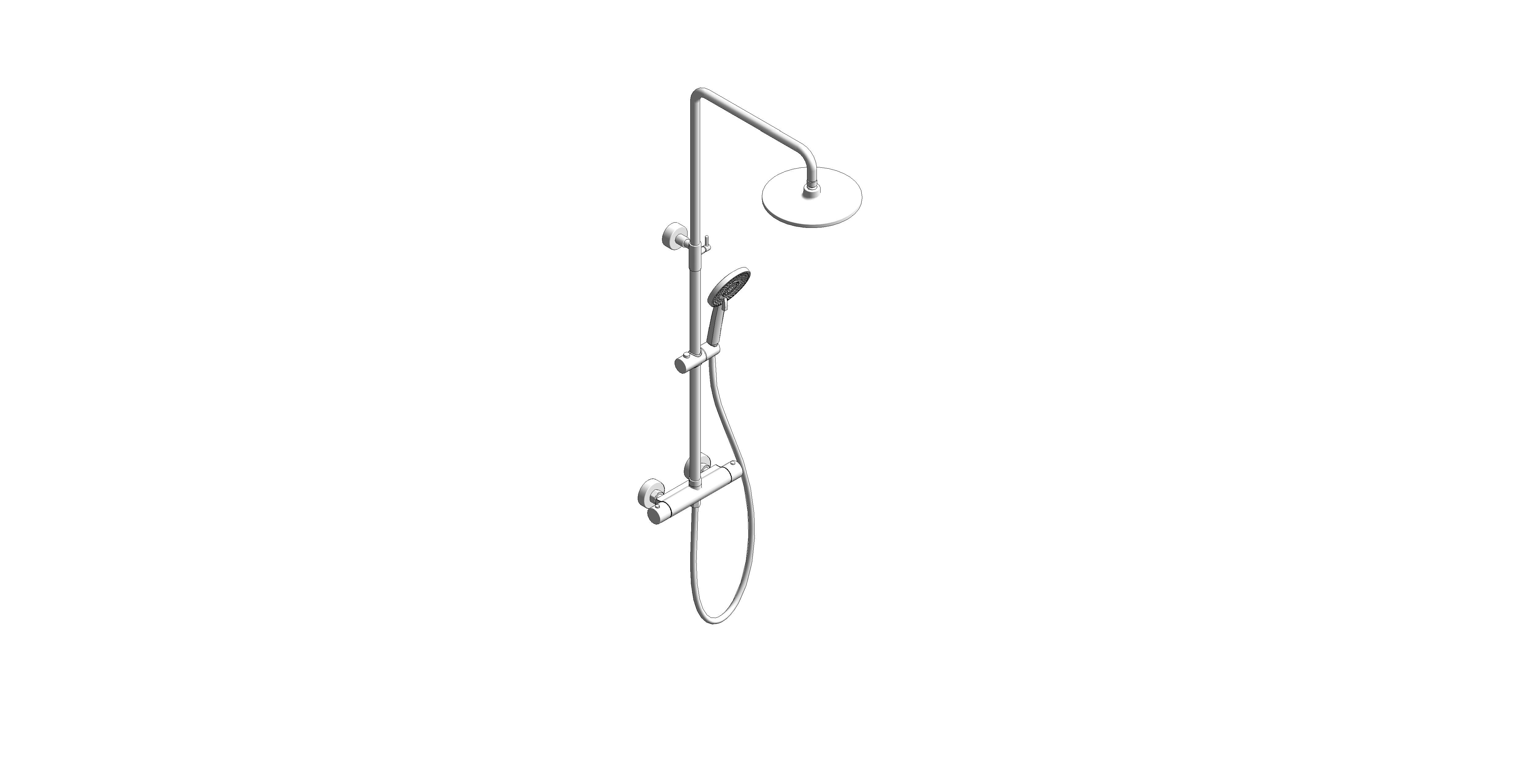 Product: ALITA Rain Round Thermostatic Shower Kit Chrome (USH0024)