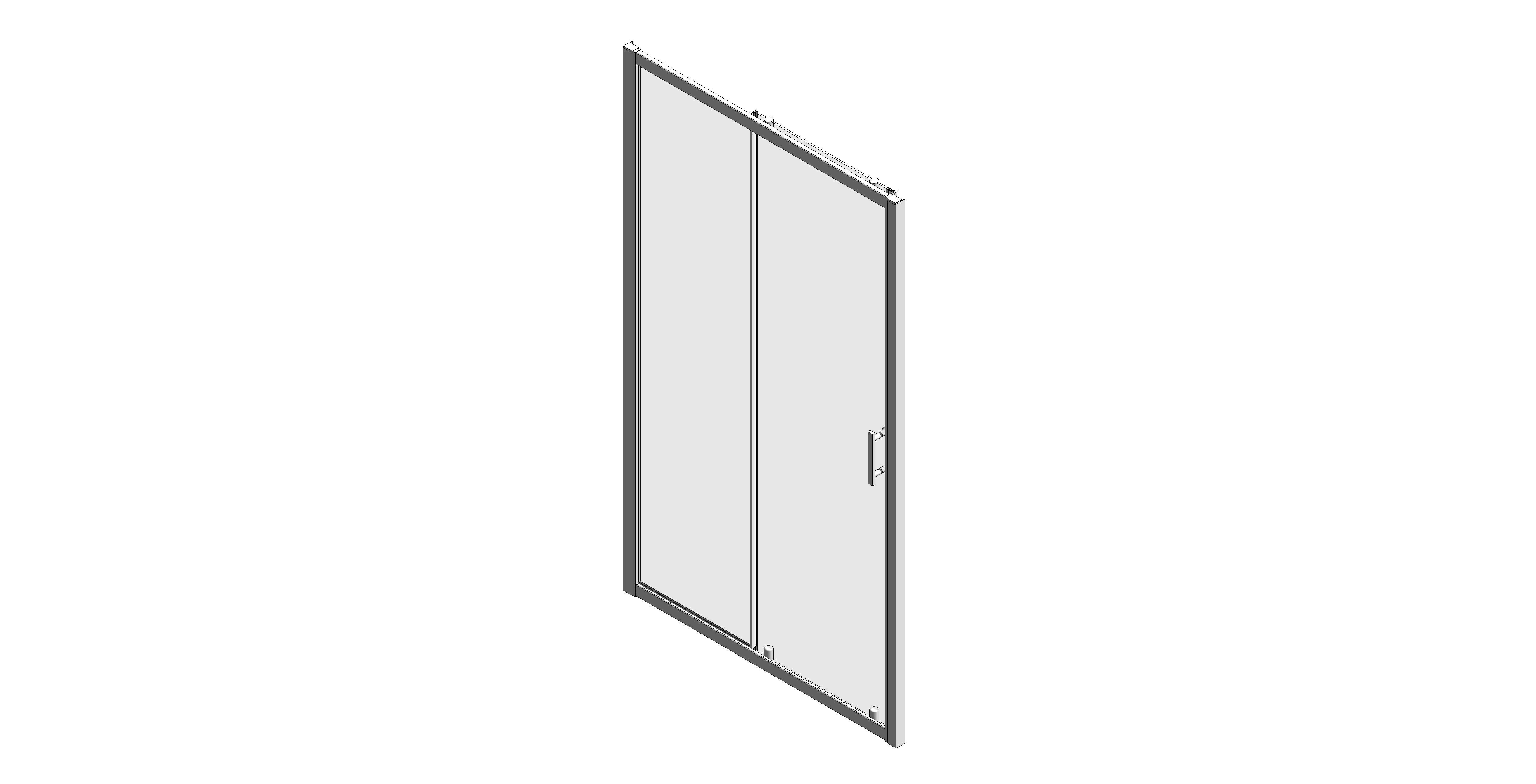 Product: CITY PLUS Sliding 1100mm Shower Door Chrome (CTP009)