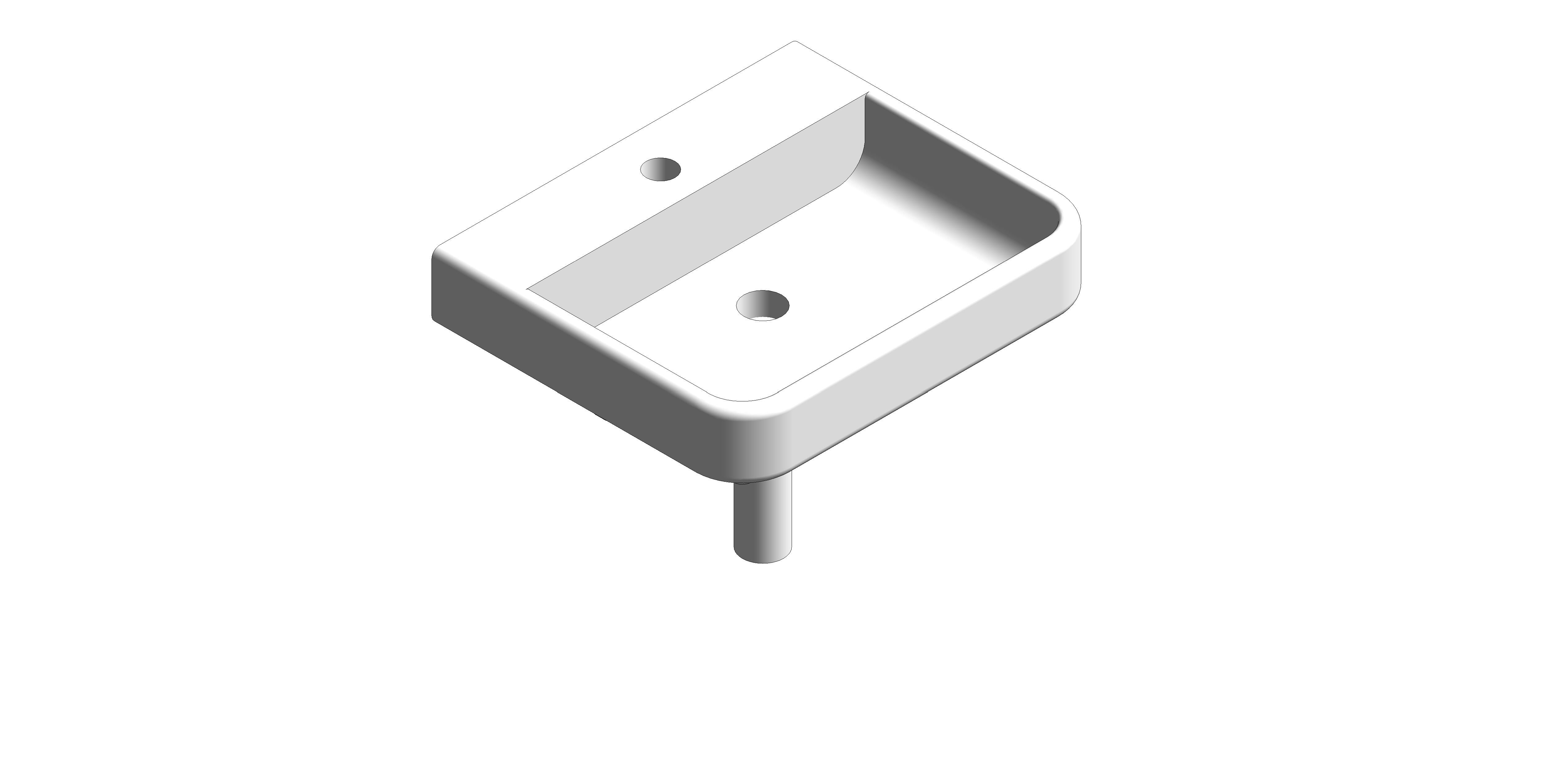 Product: HORIZON Square 45cm 1TH Wash Basin & Bottle Trap Chrome