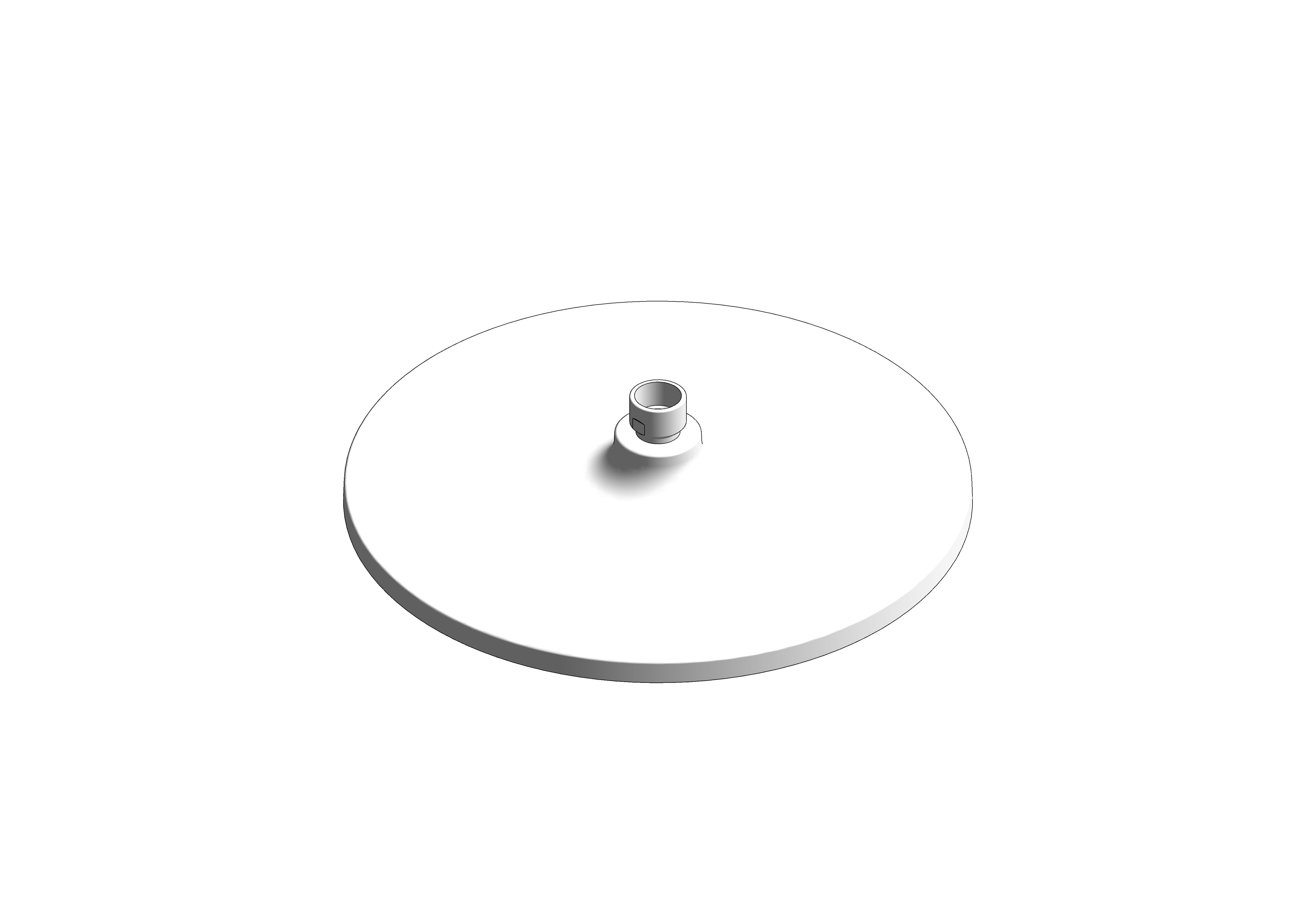 Product: Sync Round 250mm ABS White Face Plate Shower Head Chrome (USH0154)