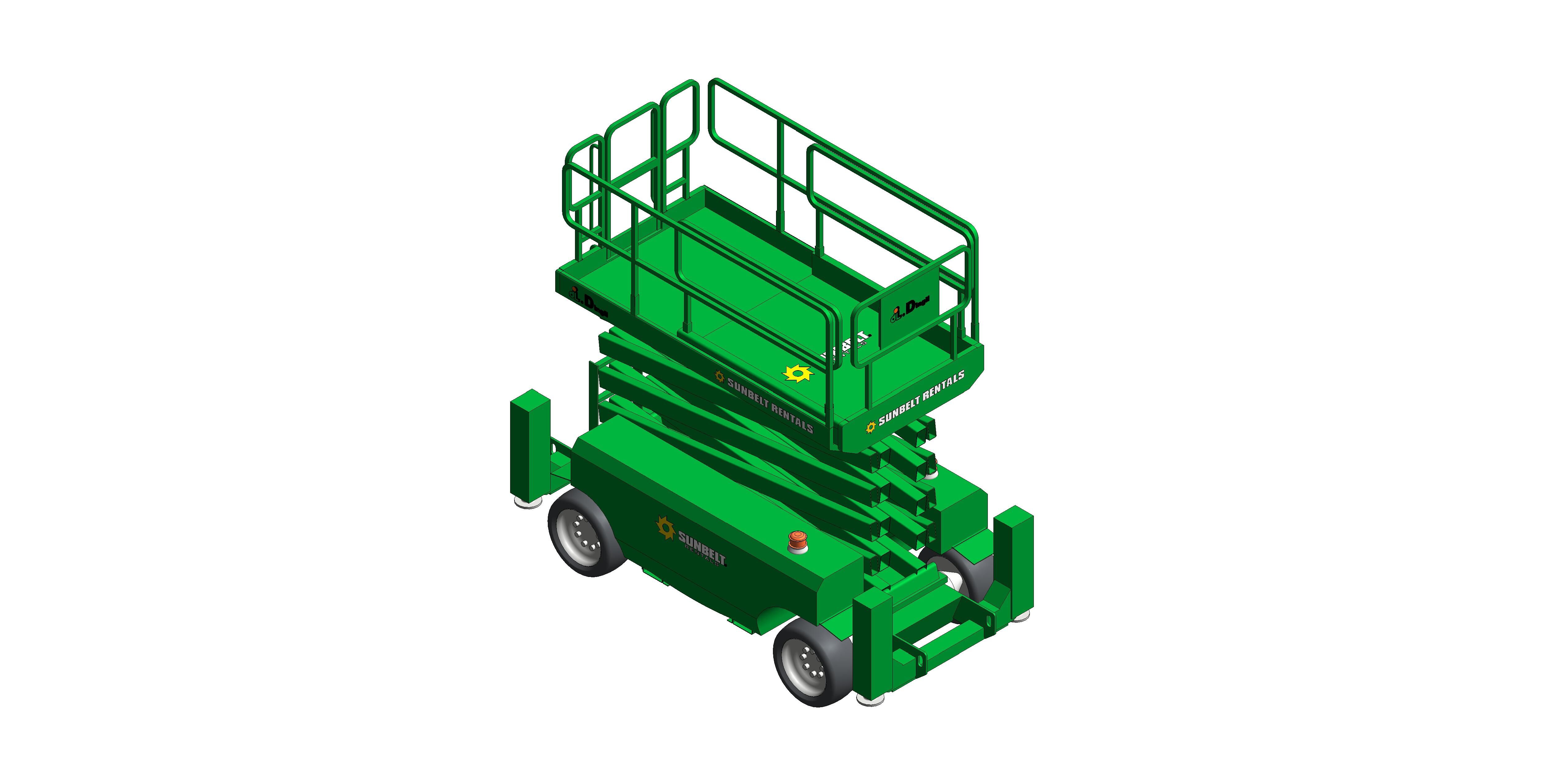 Product: Sunbelt Rentals - Scissor Lift Diesel - Dingli 1418 RT