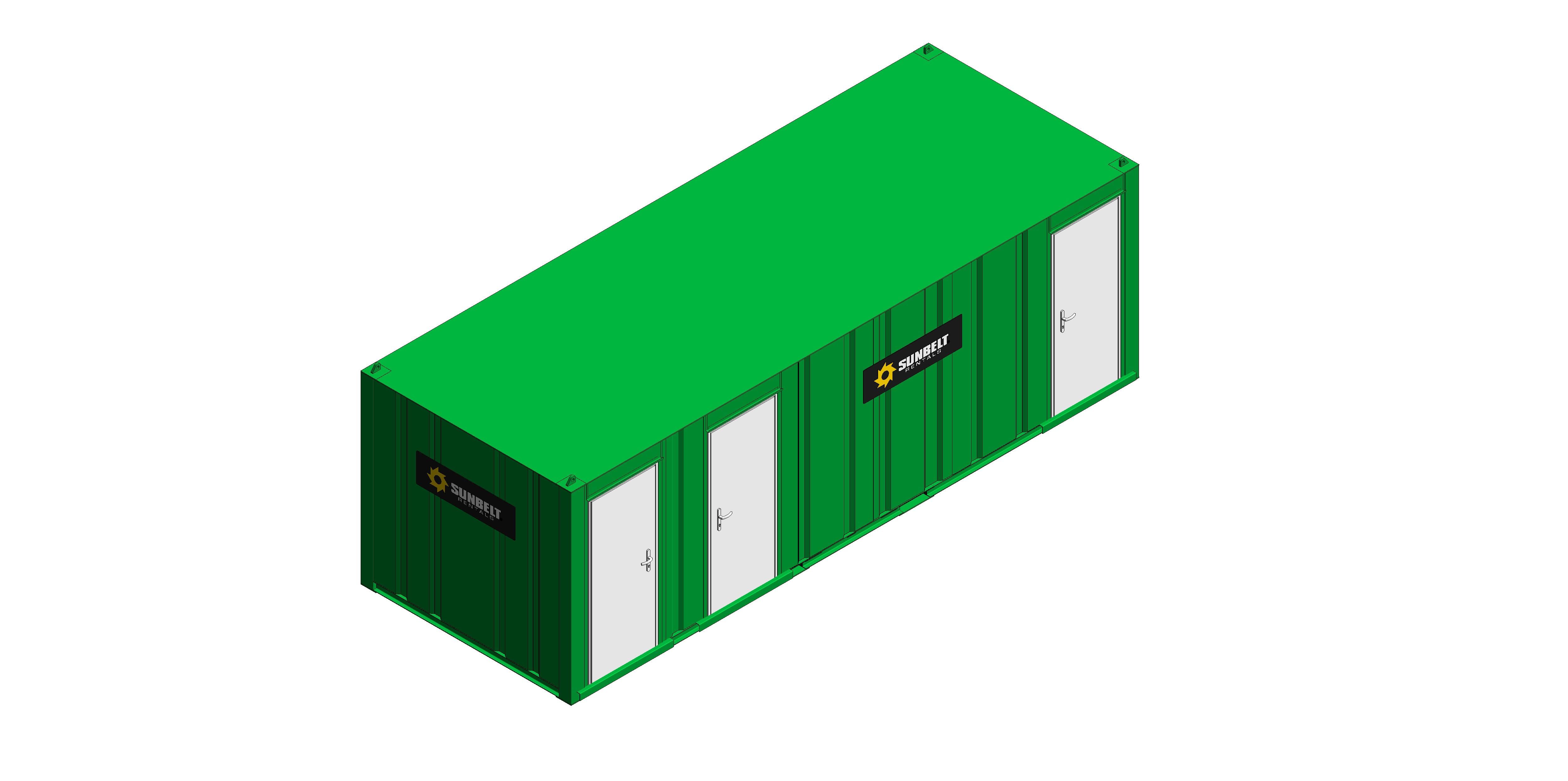 Product: Sunbelt Rentals - Office Open Plan - Thurston Group 24ft x 9ft (Office With WC And Shower)
