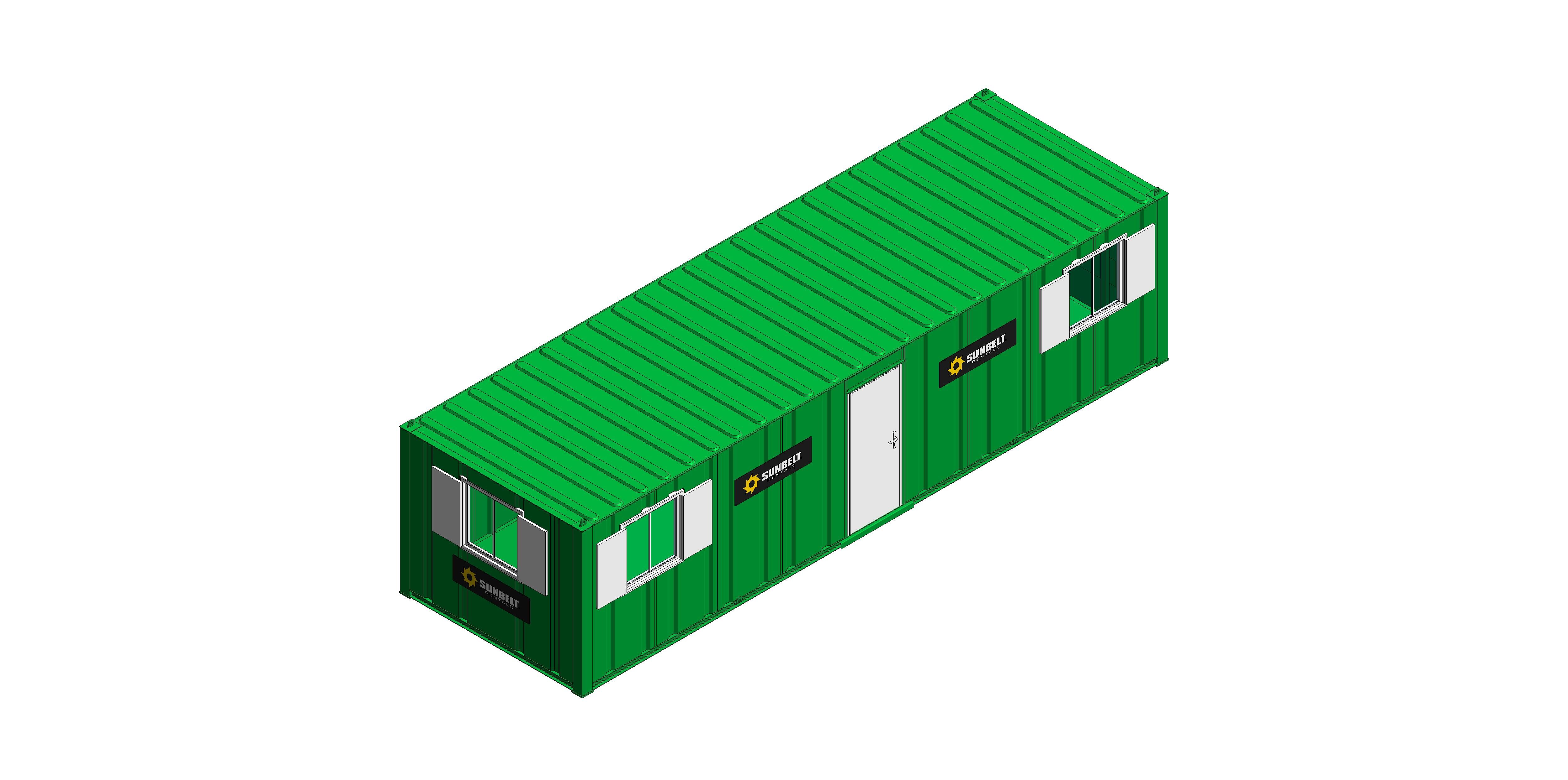 Product: Sunbelt Rentals - Office Open Plan - Thurston Group 32ft x 10ft (4 Windows)