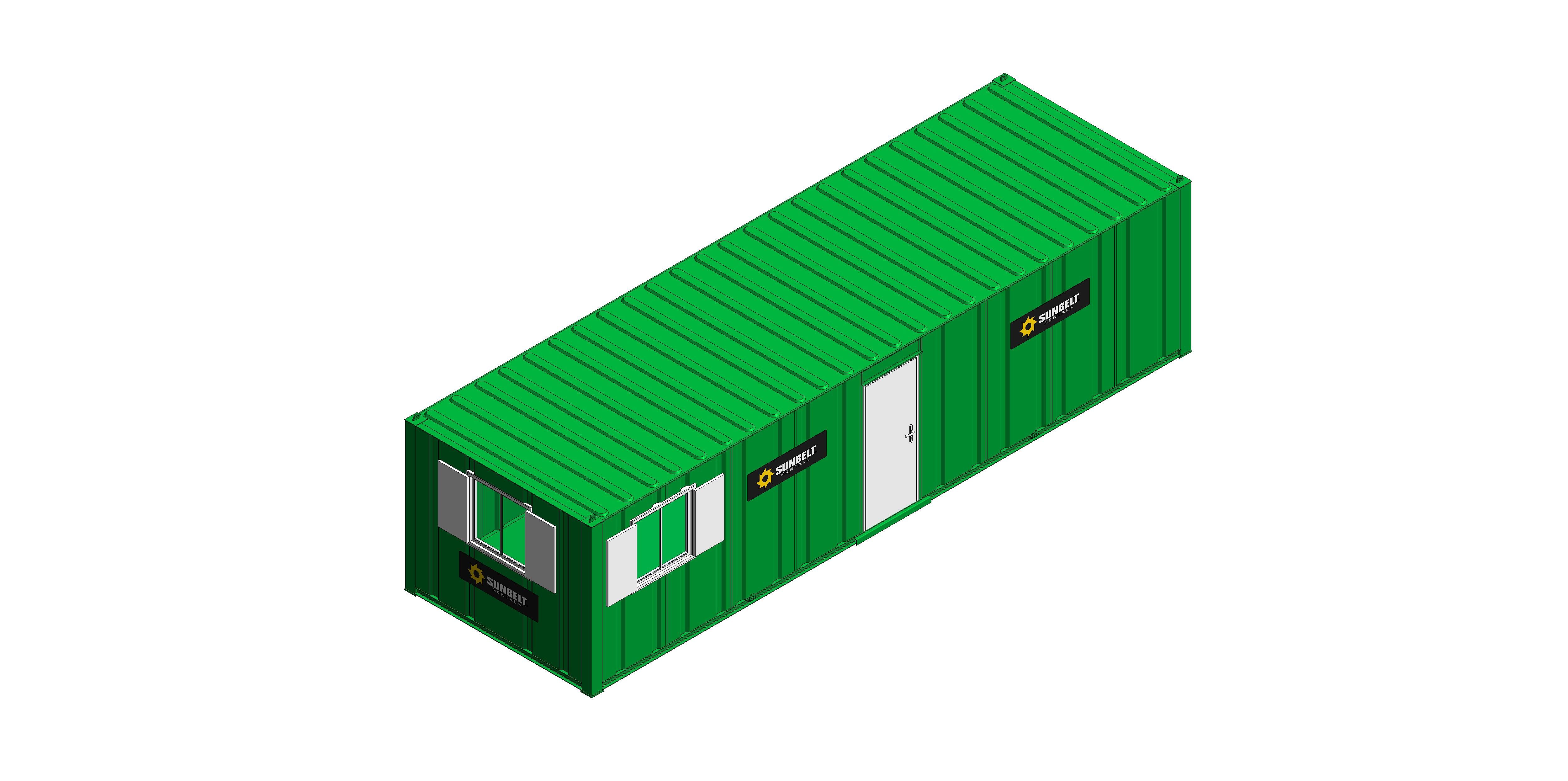 Product: Sunbelt Rentals - Office Open Plan - Thurston Group 32ft x 10ft (2 LH Windows)