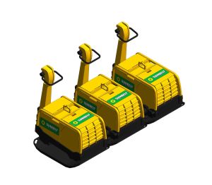 Broken Rails Compactor bimstore - Sunbelt Rentals (Wacker Neuson) - Triple - Compactor (Rail)