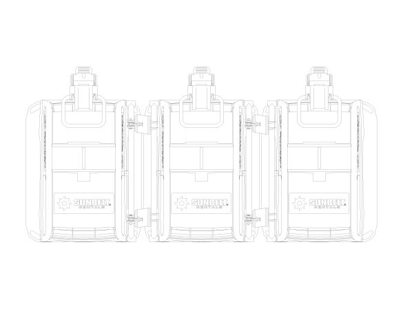 Compactor Rails Section Detail bimstore - Sunbelt Rentals (Wacker Neuson) - Triple - Compactor (Rail)