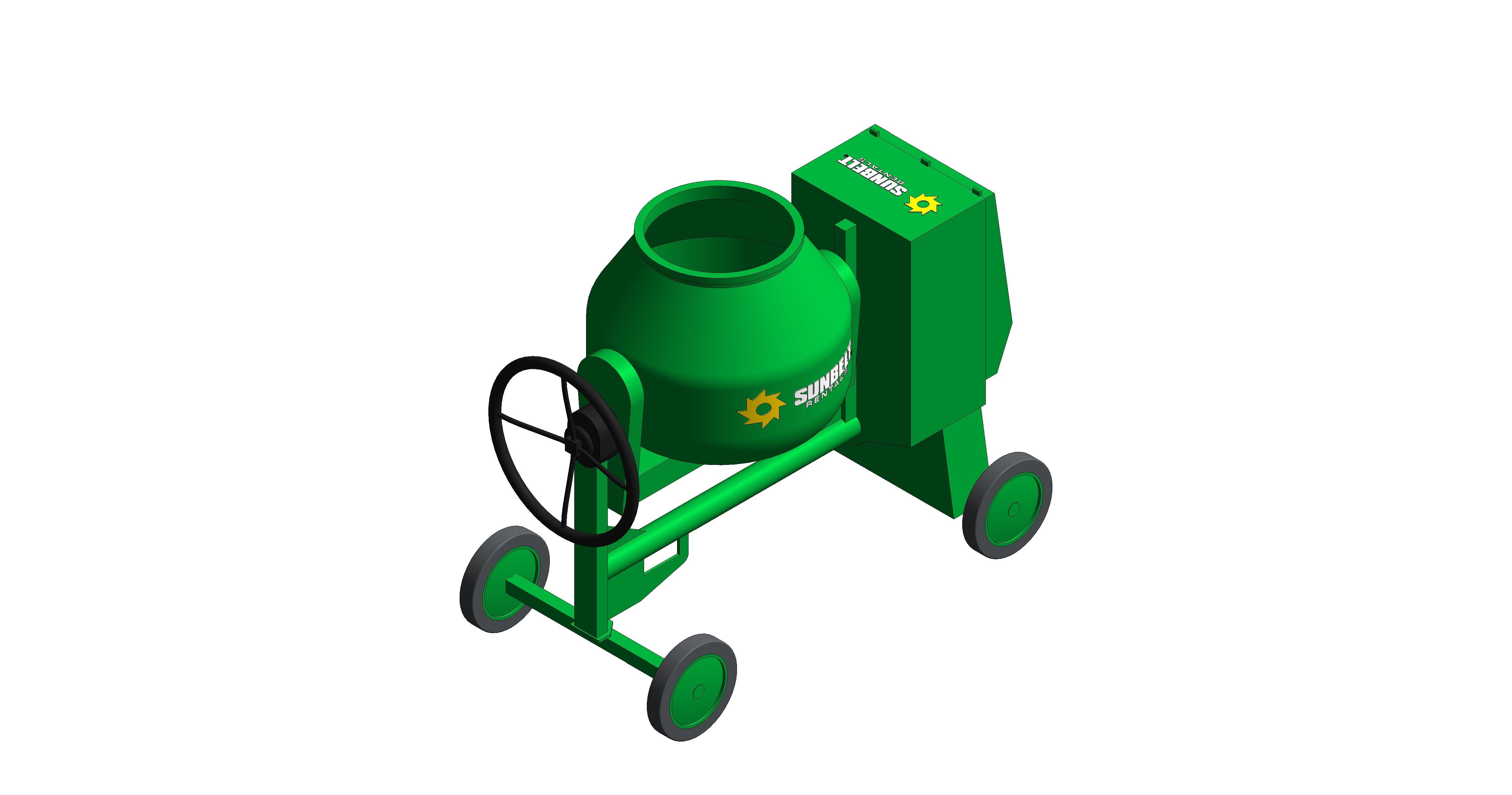 Product: Sunbelt Rentals - Electric Cement Mixer - Altrad Belle Premier 100XT