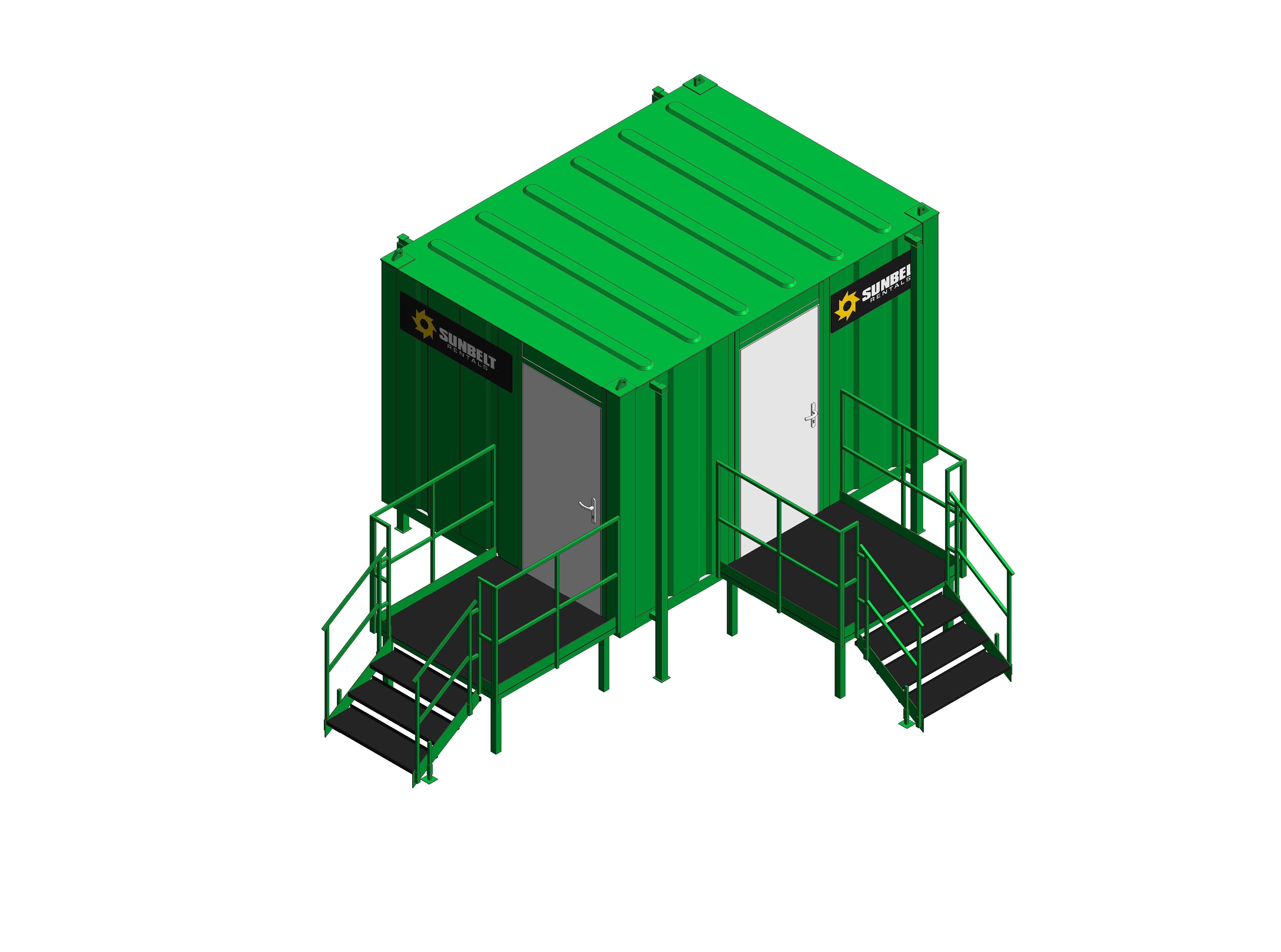 Product: Sunbelt Rentals - Toilet Block - Thurston Group 2+1