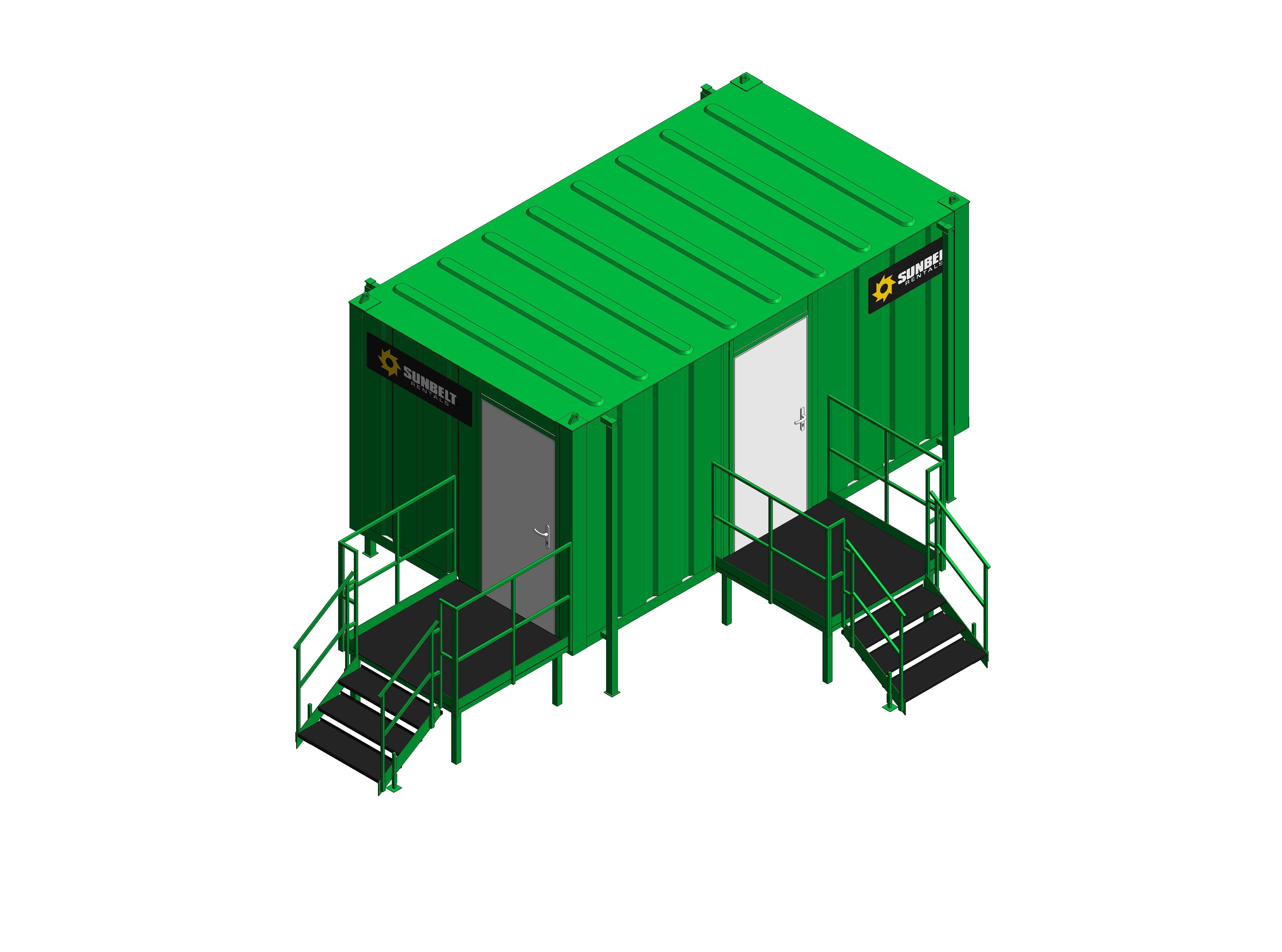 Product: Sunbelt Rentals - Toilet Block - Thurston Group 3+1