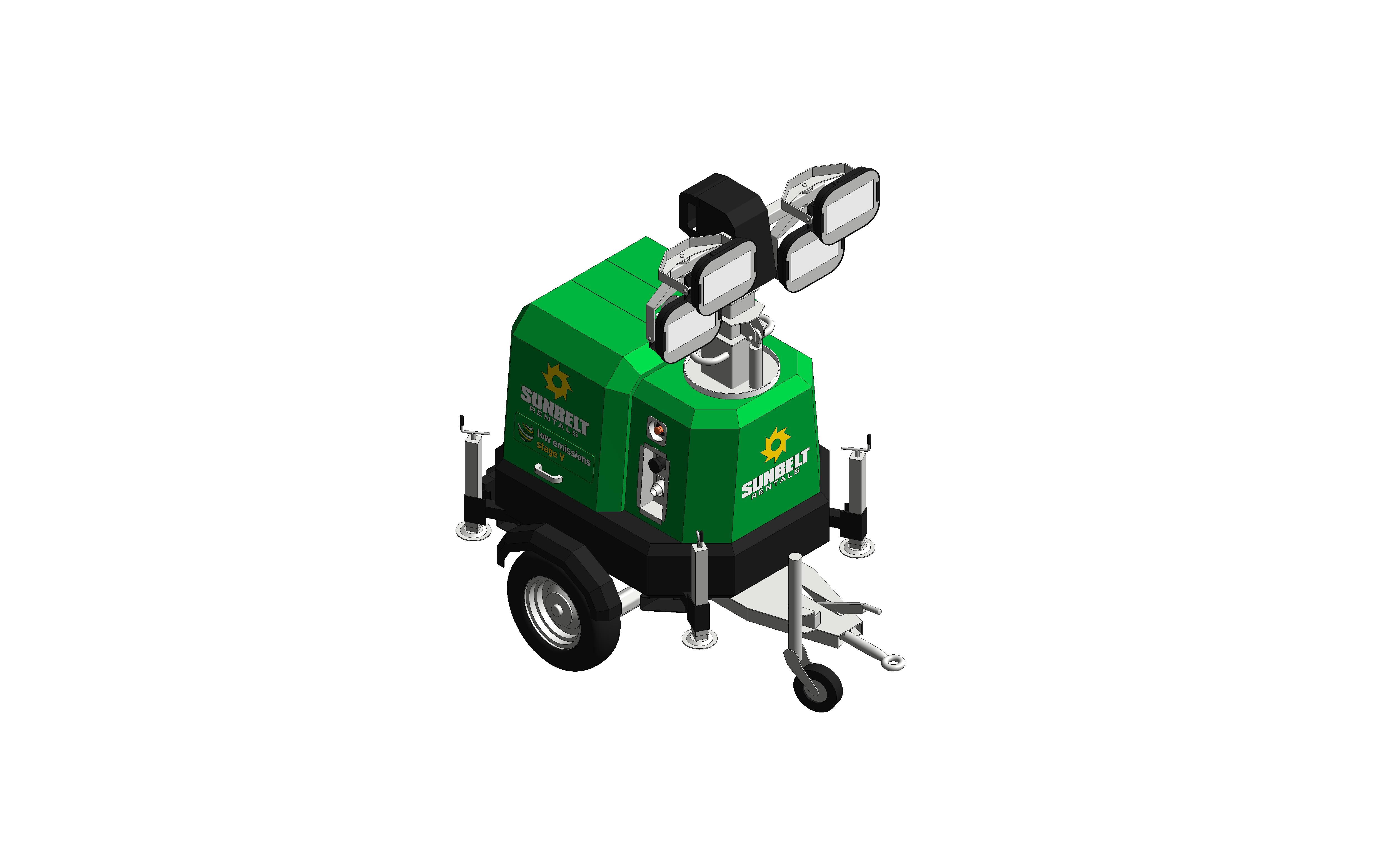 Product: Sunbelt Rentals - Tower Light - Generac LS20K2D