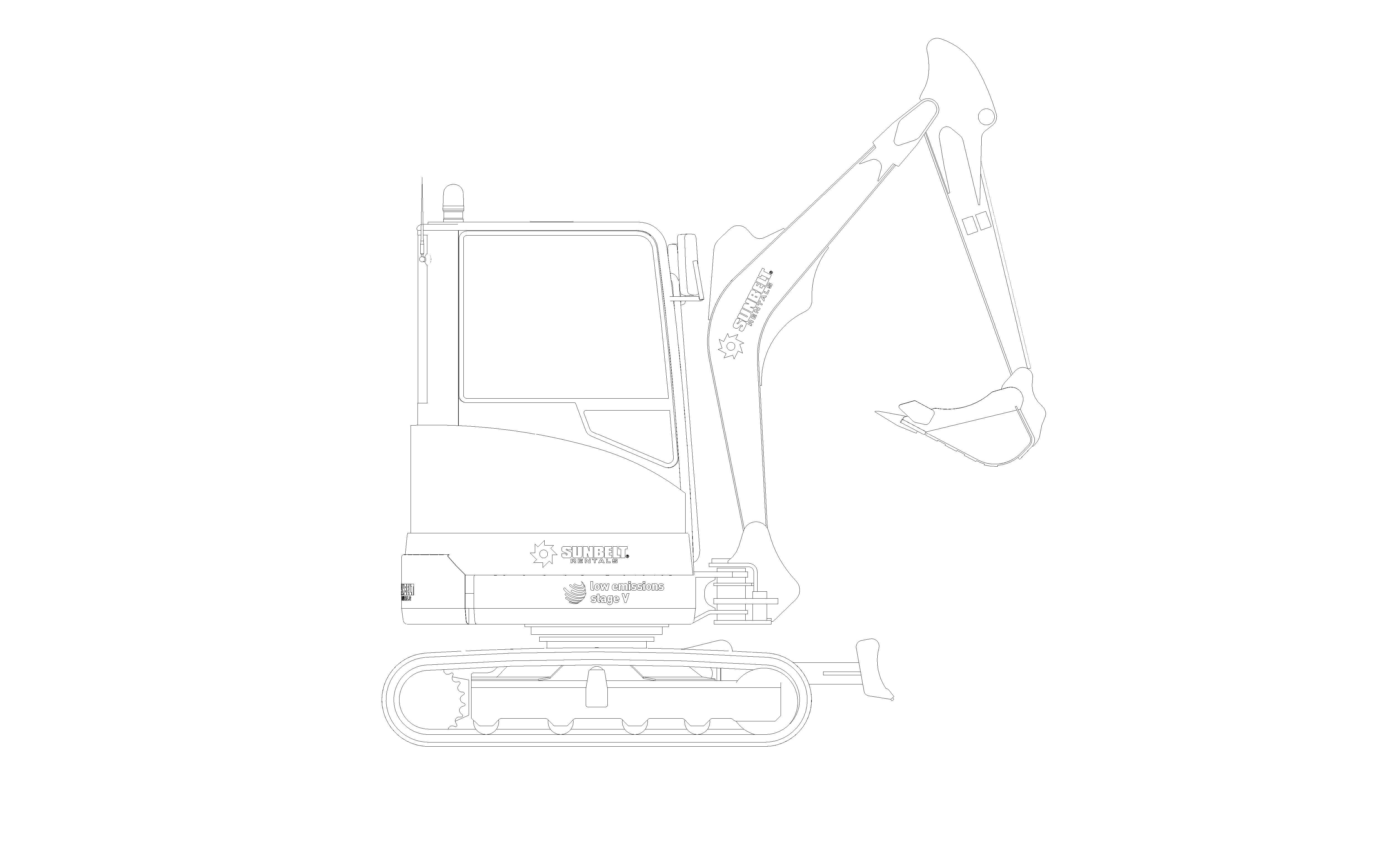 Product: Sunbelt Rentals - Mini Excavator - SANY SY26U