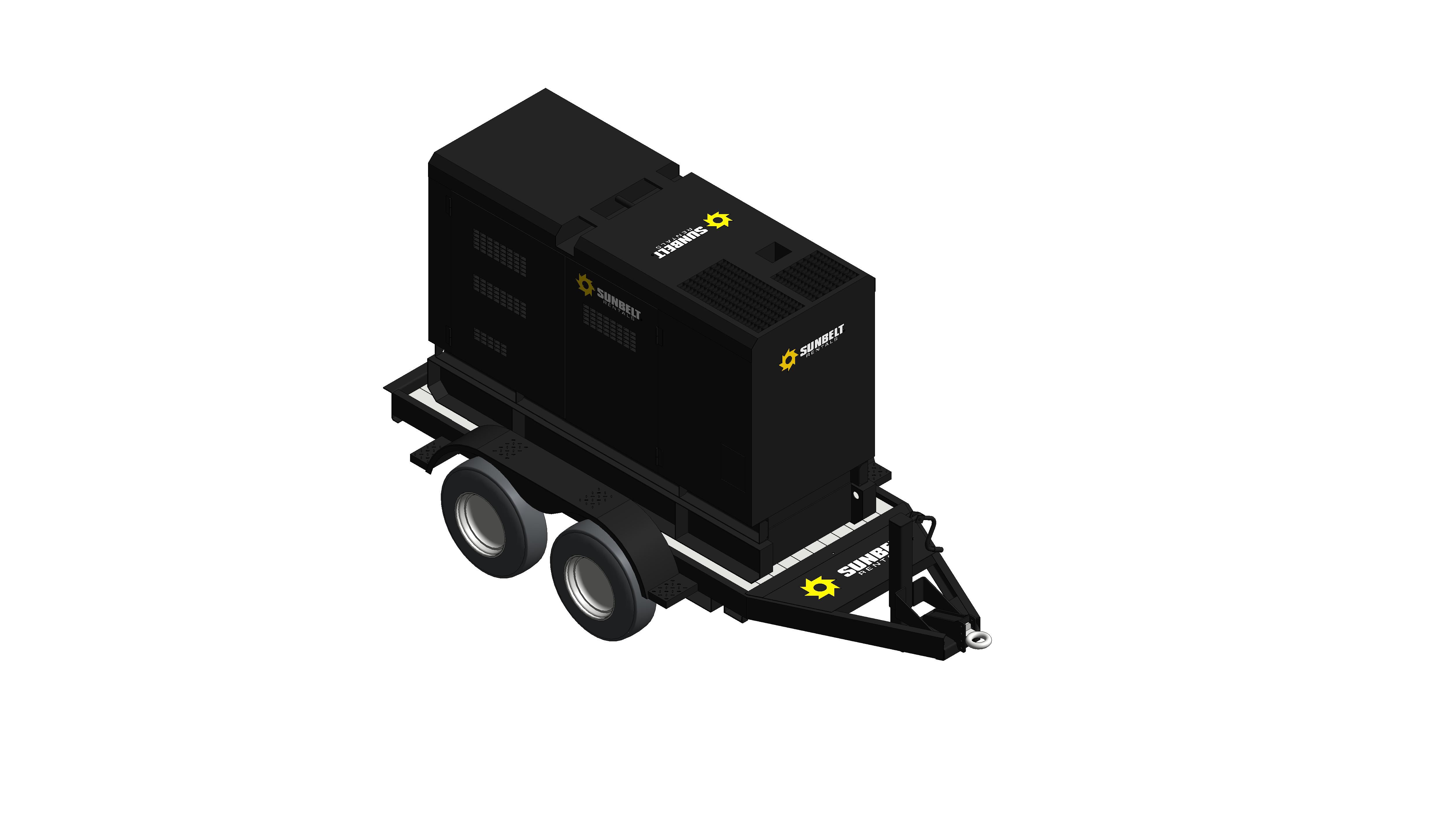 Product: Sunbelt Rentals - Diesel Generator Trailer Mounted - Denyo 60KV