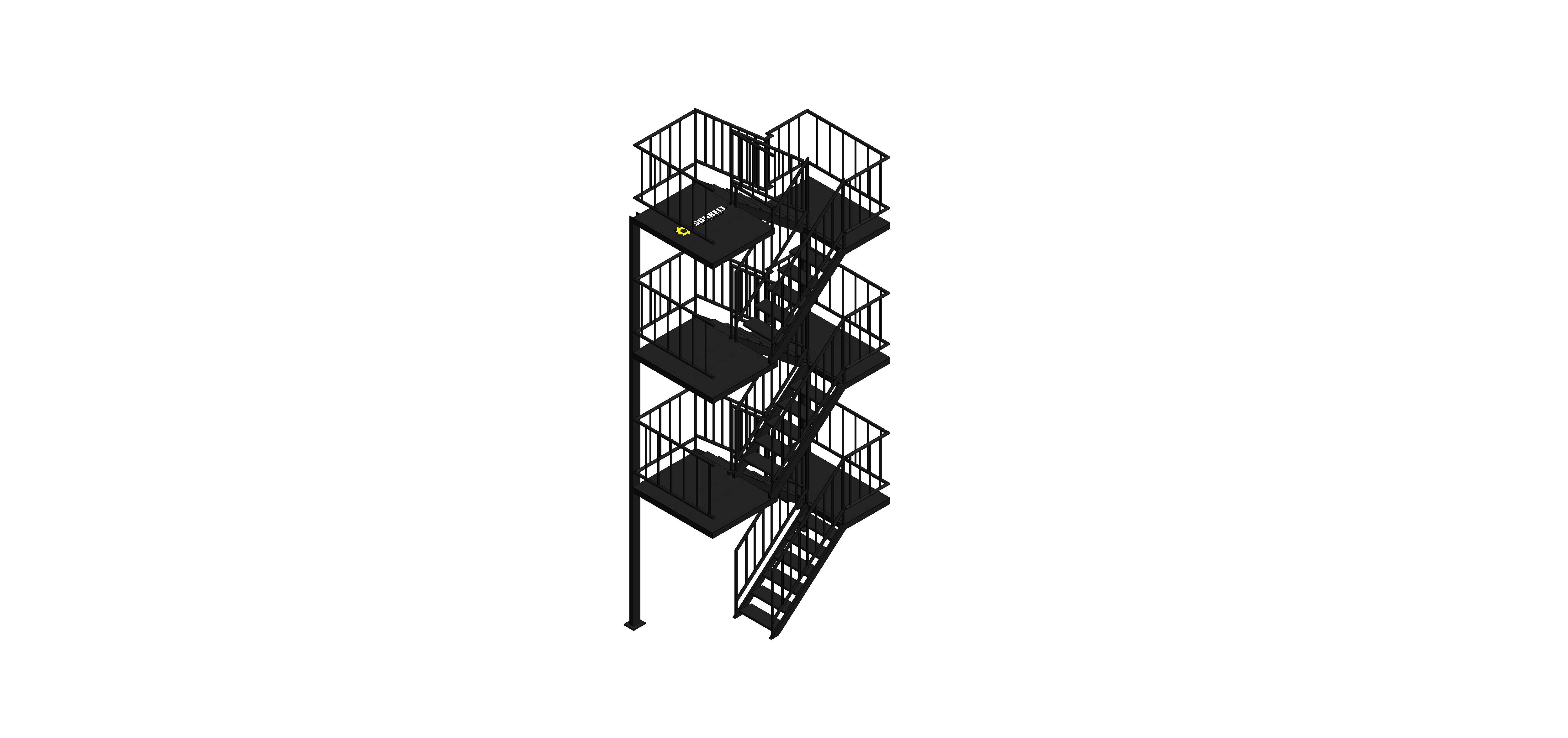 Product: Sunbelt Rentals - Temporary Stairs - 4 Storey