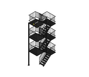 Product: Sunbelt Rentals - Temporary Stairs - 4 Storey