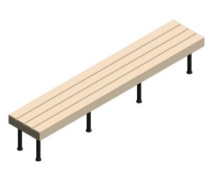 bimstore - TPI - Wall Fixed Bench Seating