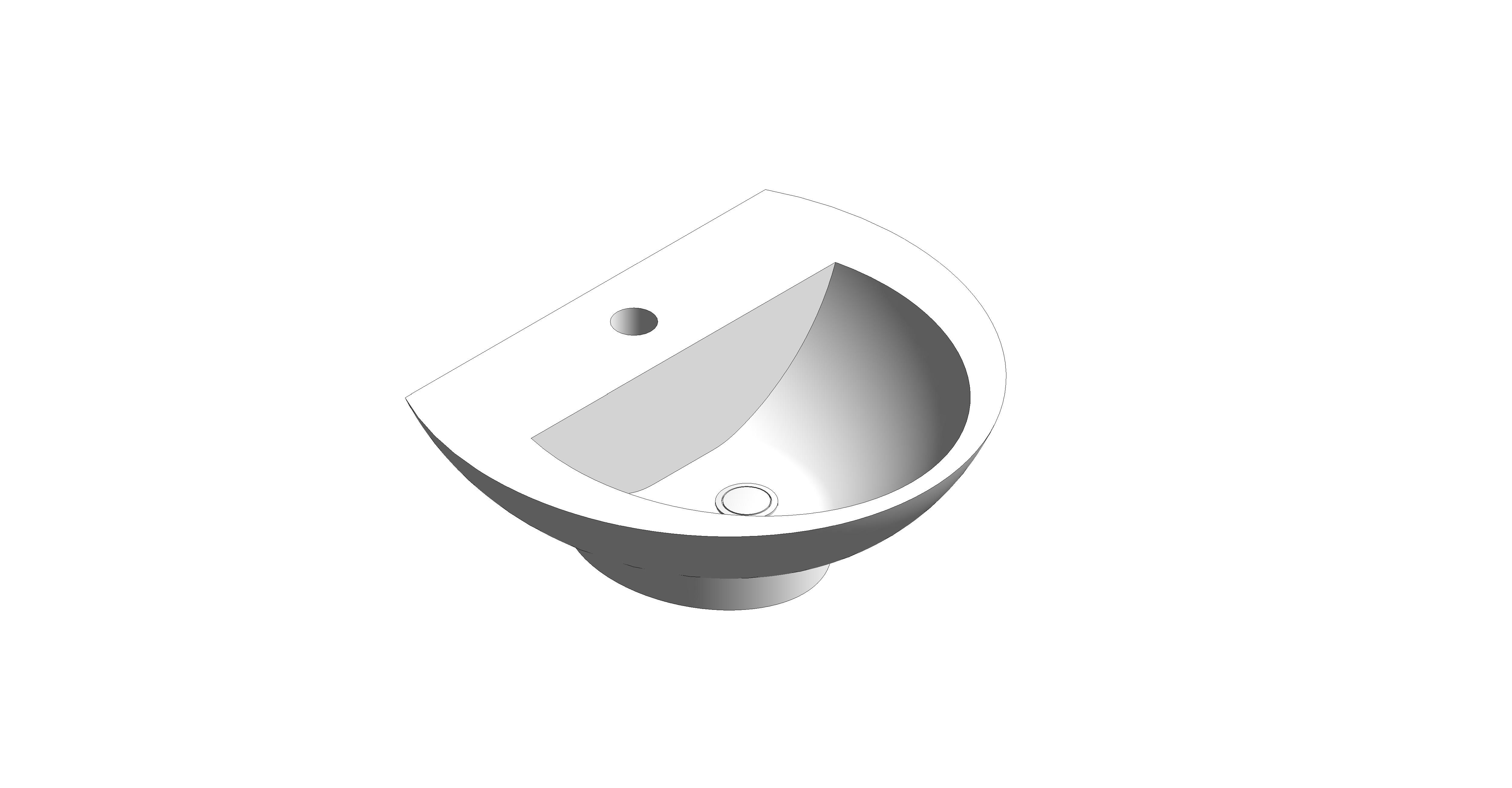 Product: 450mm Wall Hung Basin