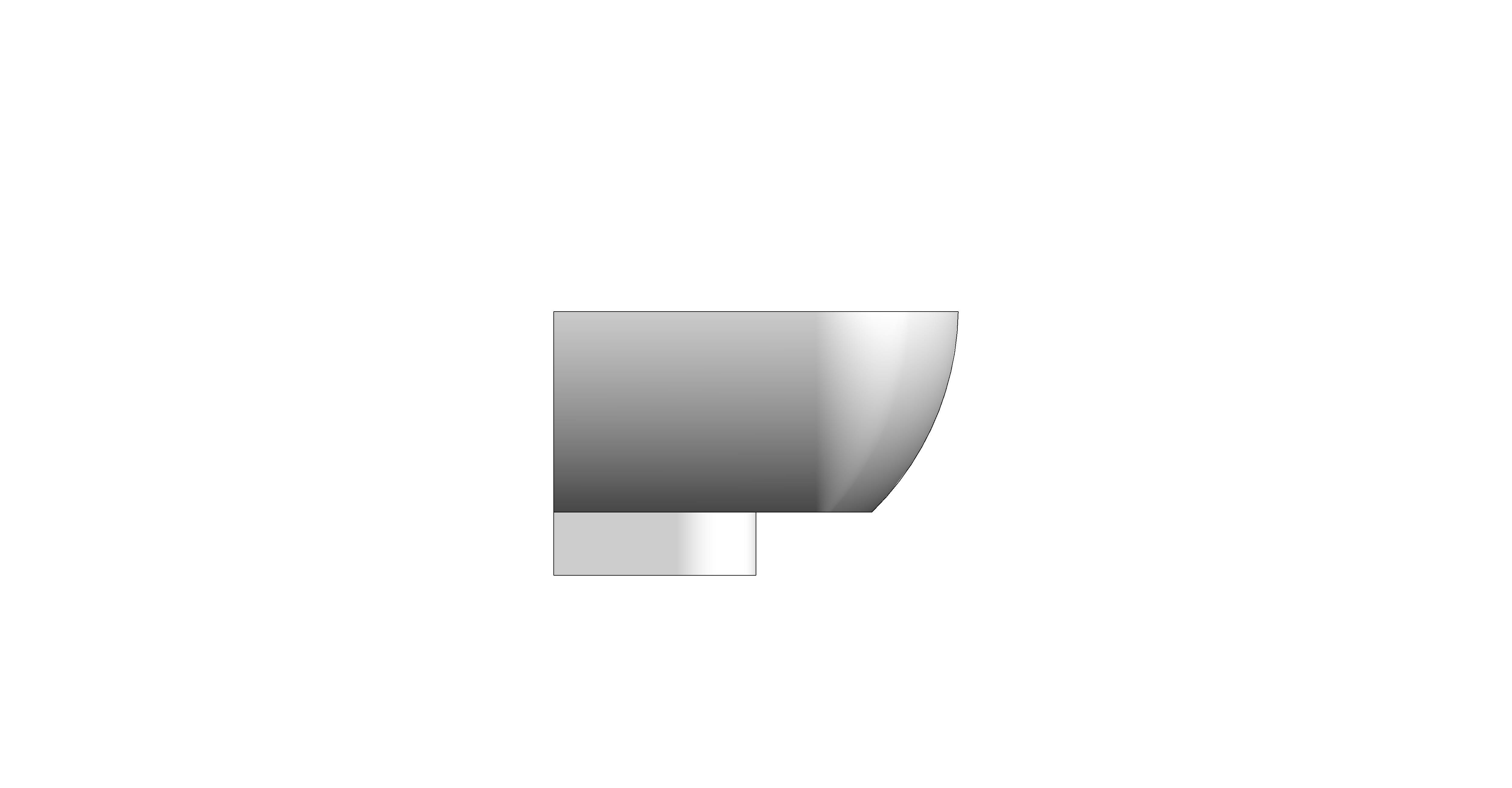 bimstore side image of the Cloakroom Basin 360mm from Trade Washrooms
