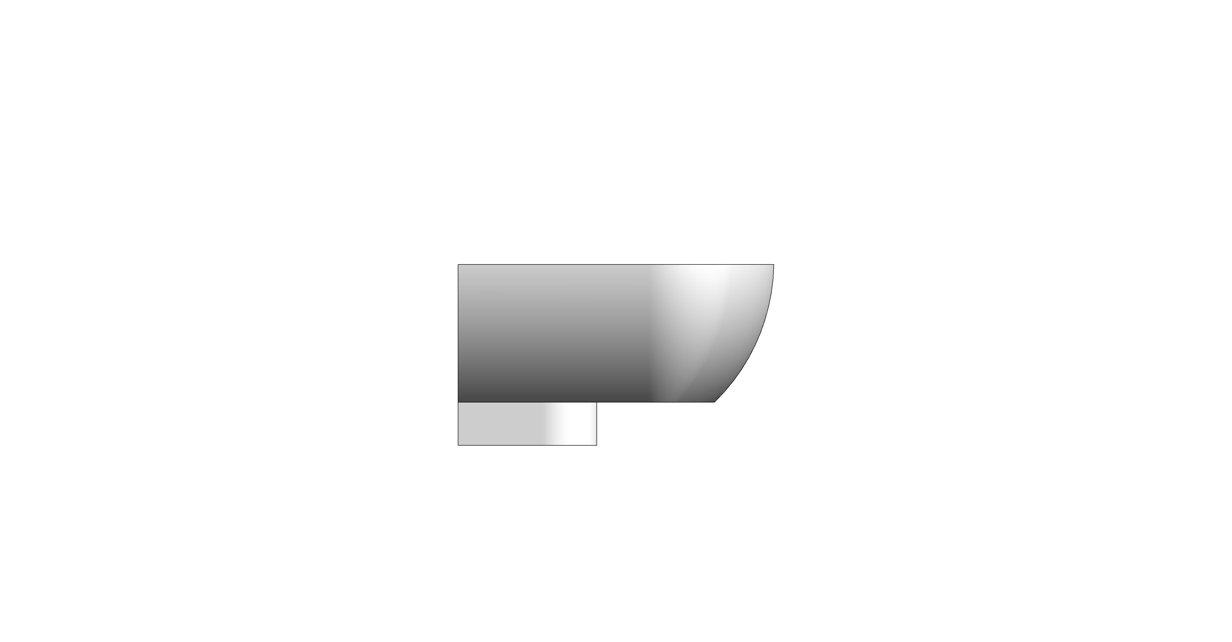 bimstore side image of the Cloakroom Basin 460mm from Trade Washrooms