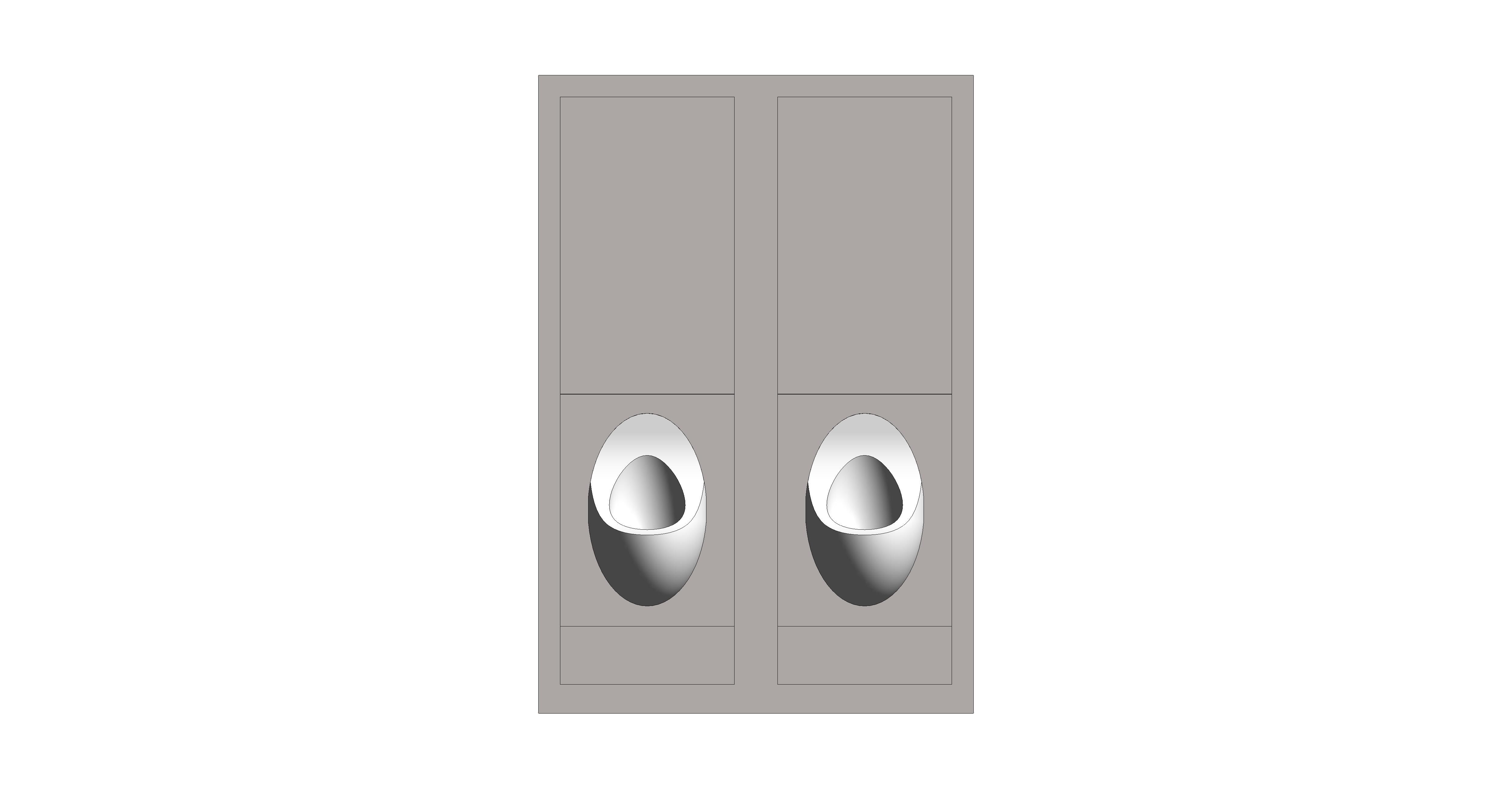 bimstore front image of the 2 x Concealed Trap Urinal Set from Trade Washrooms