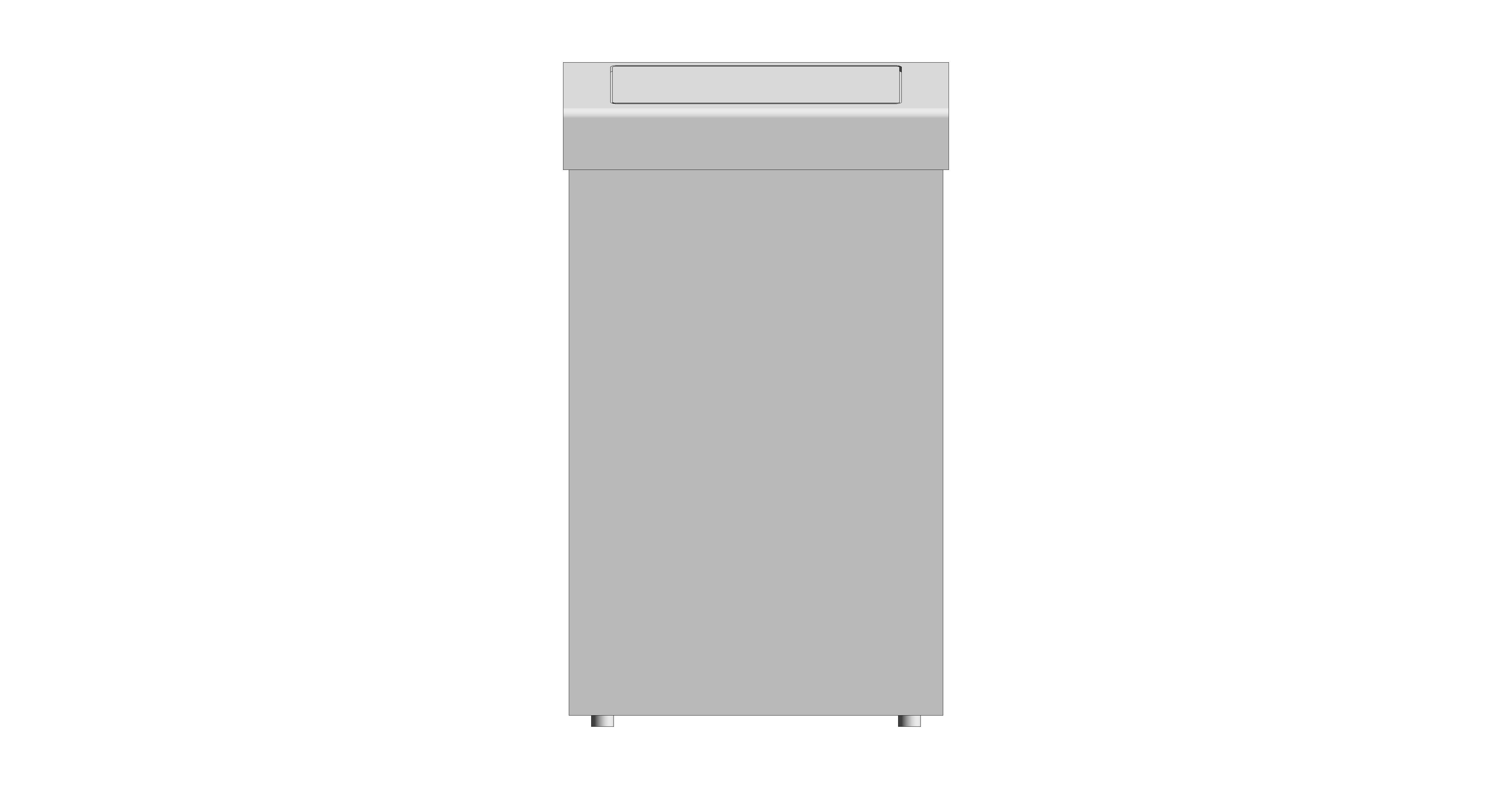 bimstore front image of the Stainless Steel 30-Litre Waste Bin Flap Lid from Trade Washrooms