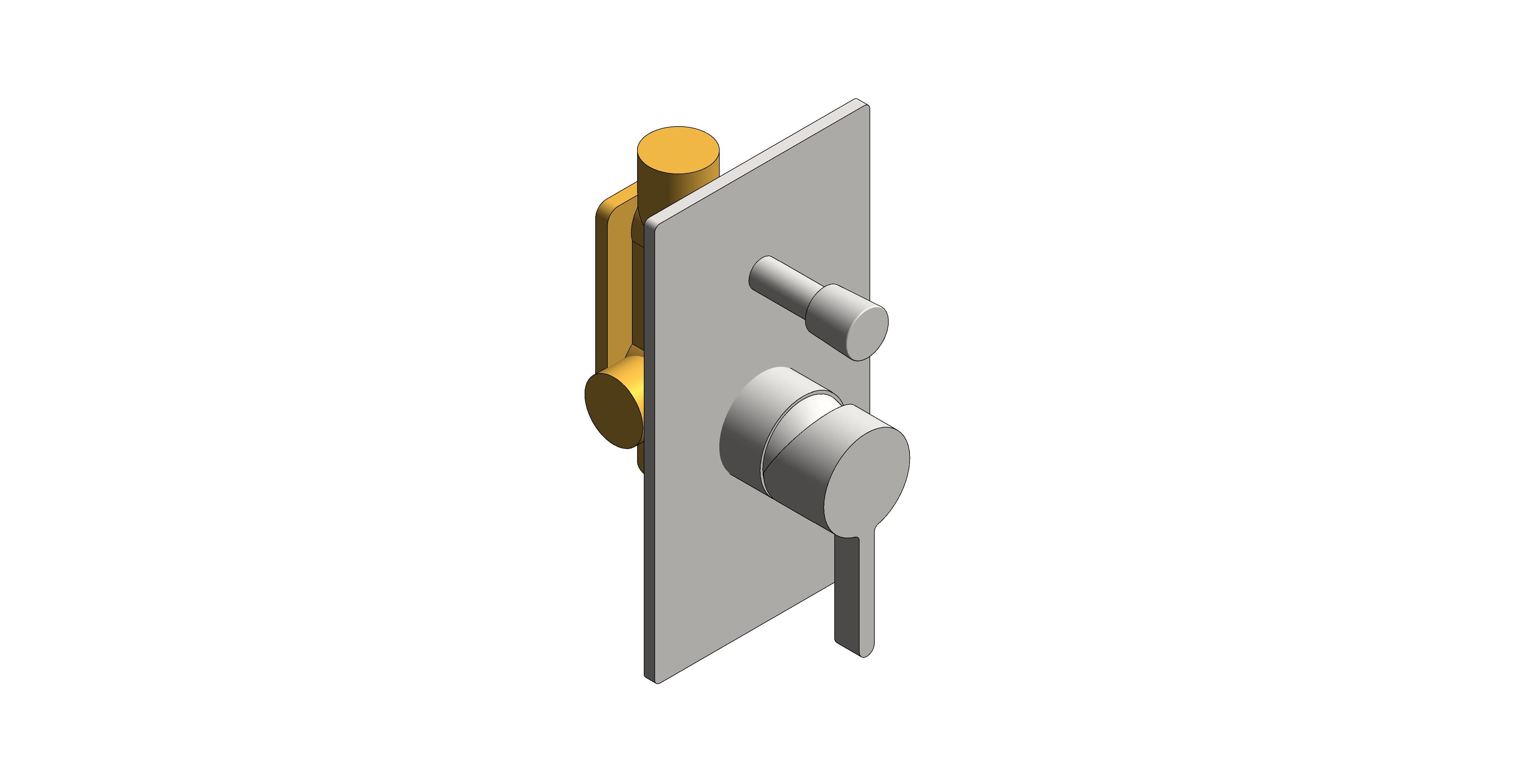 Product: EDIT 2 Outlet Manual Shower Valve with Diverter, finished in a brushed nickel (IND-EDI147A-BRN)
