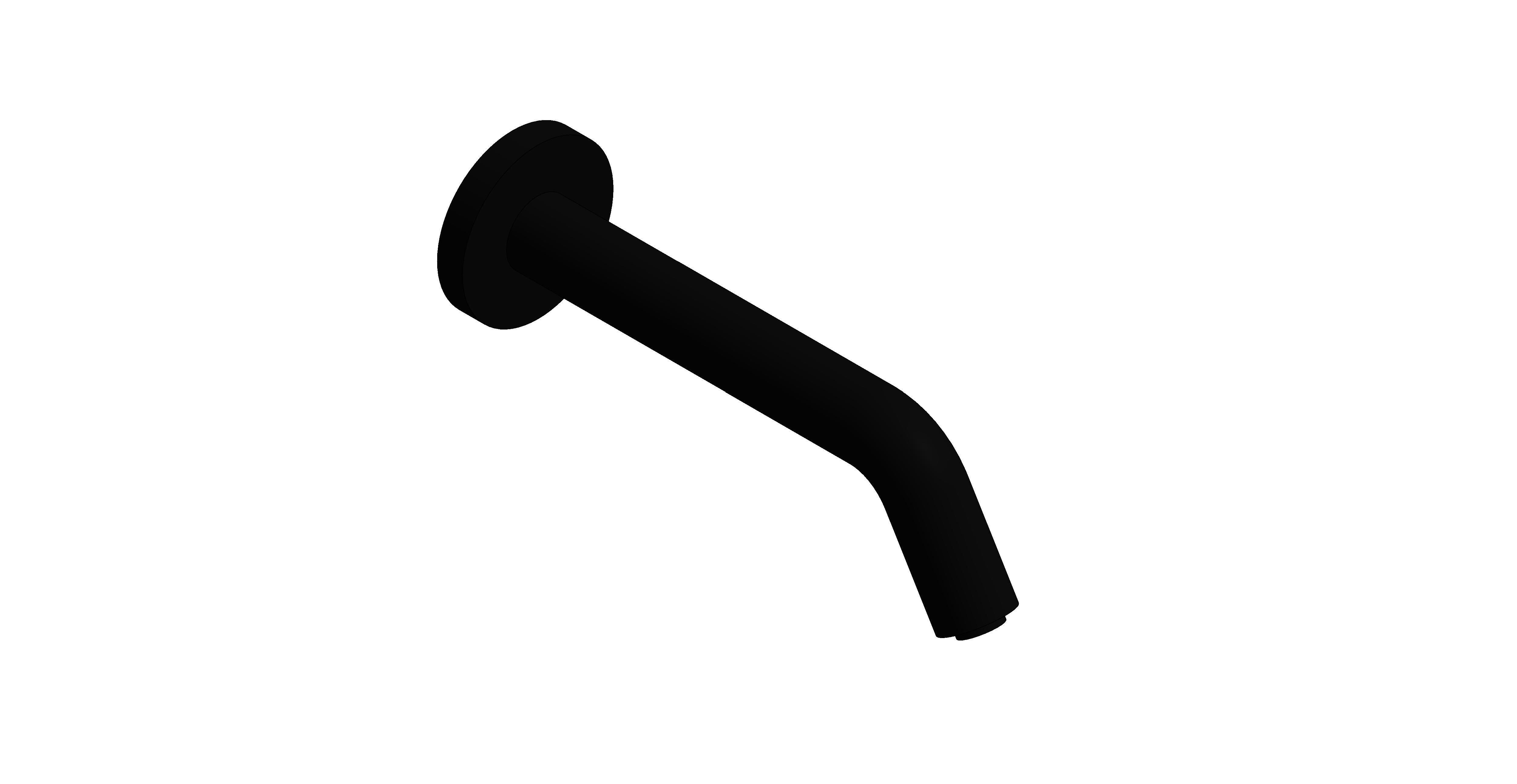 Product: I-TECH Wall mounted sensor tap with Infrared technology, finished in a brushed black. Mains or AA battery operated (IND-IRWSPOUT-BLK)