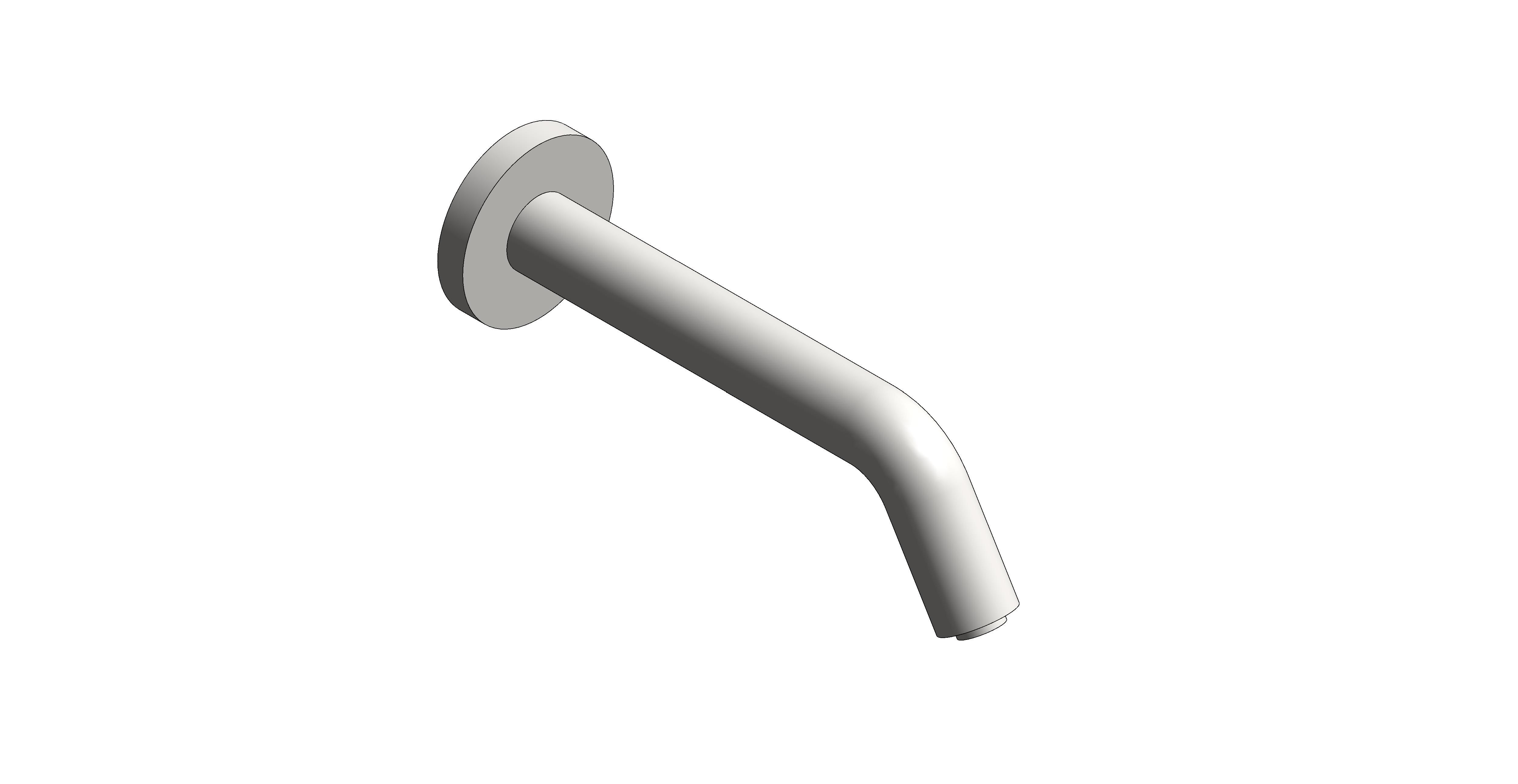 Product: I-TECH Wall mounted sensor tap with Infrared technology, finished in a brushed nickel. Mains or AA battery operated (IND-IRWSPOUT-BRN)