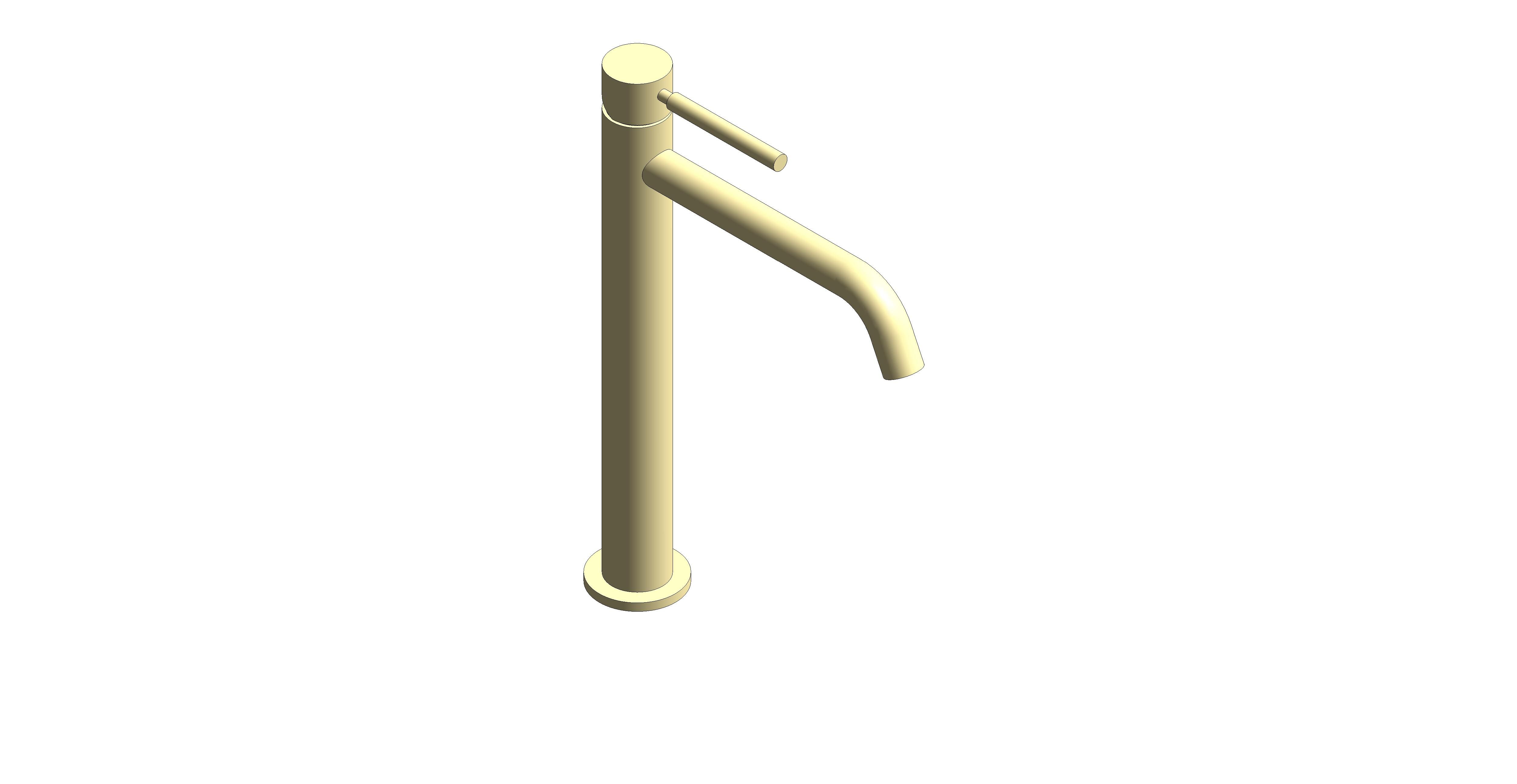 Product: ORIGINS Slimline tall basin mixer tap, finished in a brushed gold (IND-ORI200E/SB-BRG)