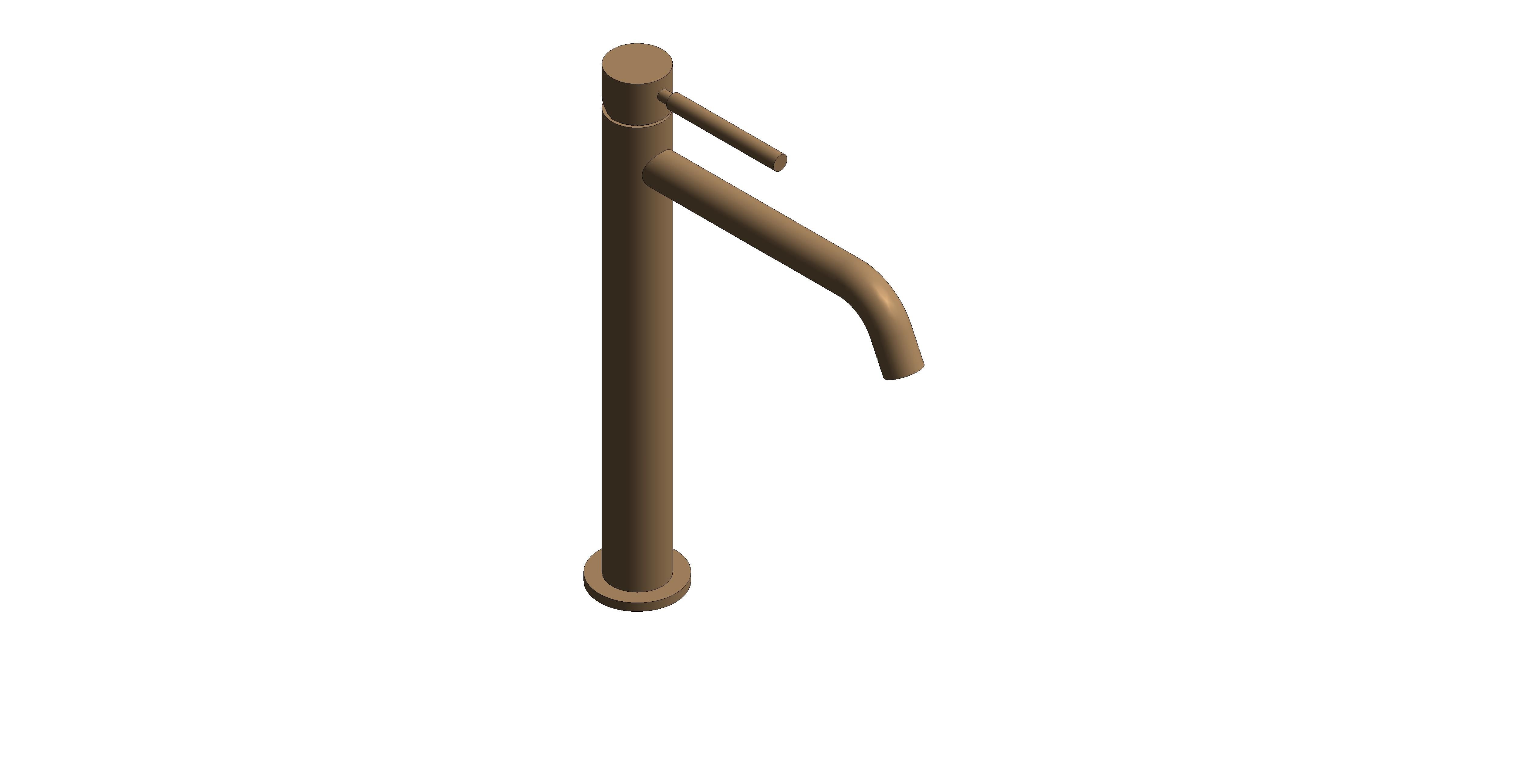 Product: ORIGINS Origins Slimline Tall Mono Basin Mixer Tap, in a Brushed Bronze finish (IND-ORI200E/SB-BRZ)