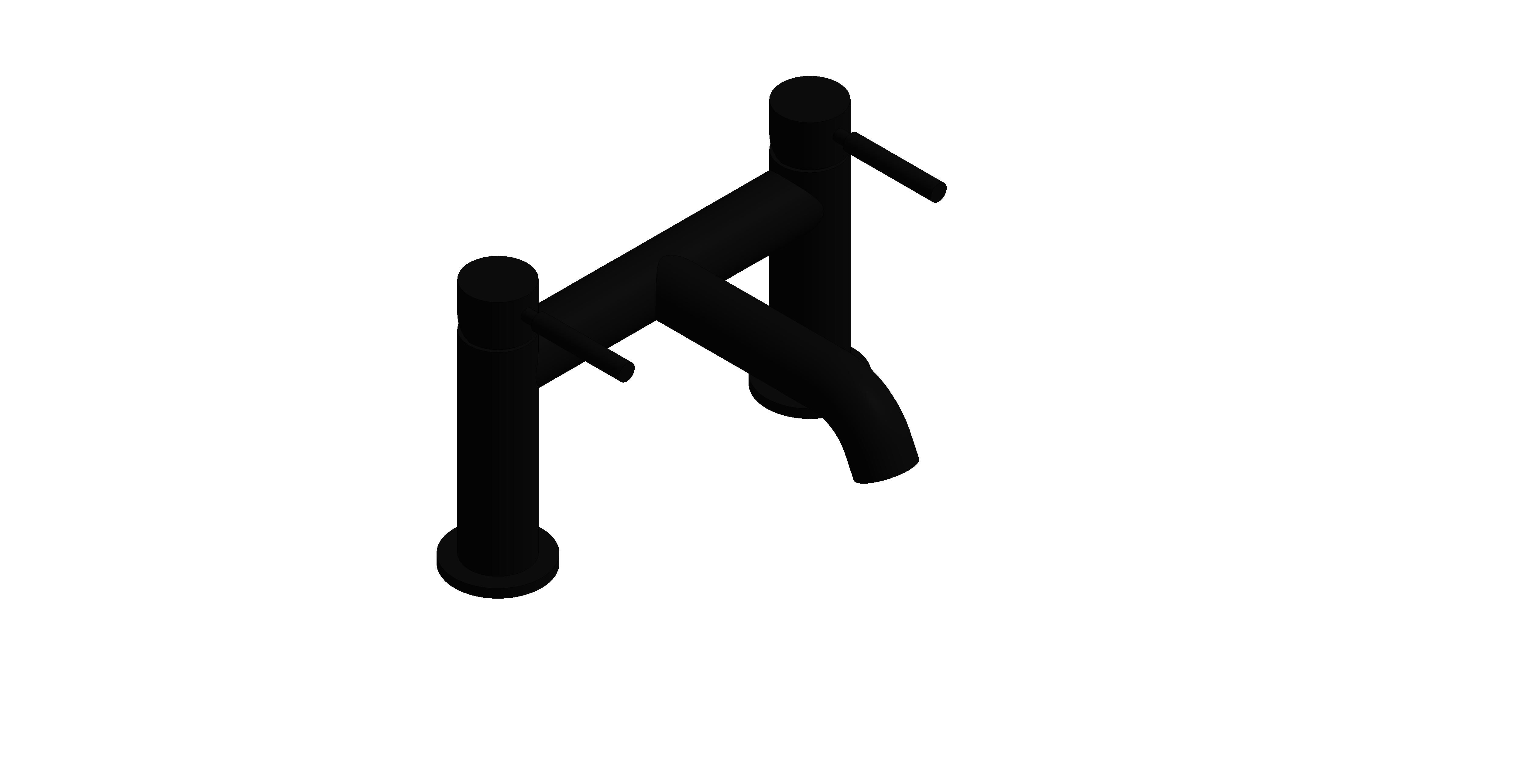 Product: ORIGINS Bath filler tap finished in a brushed black (IND-ORI237-BLK)