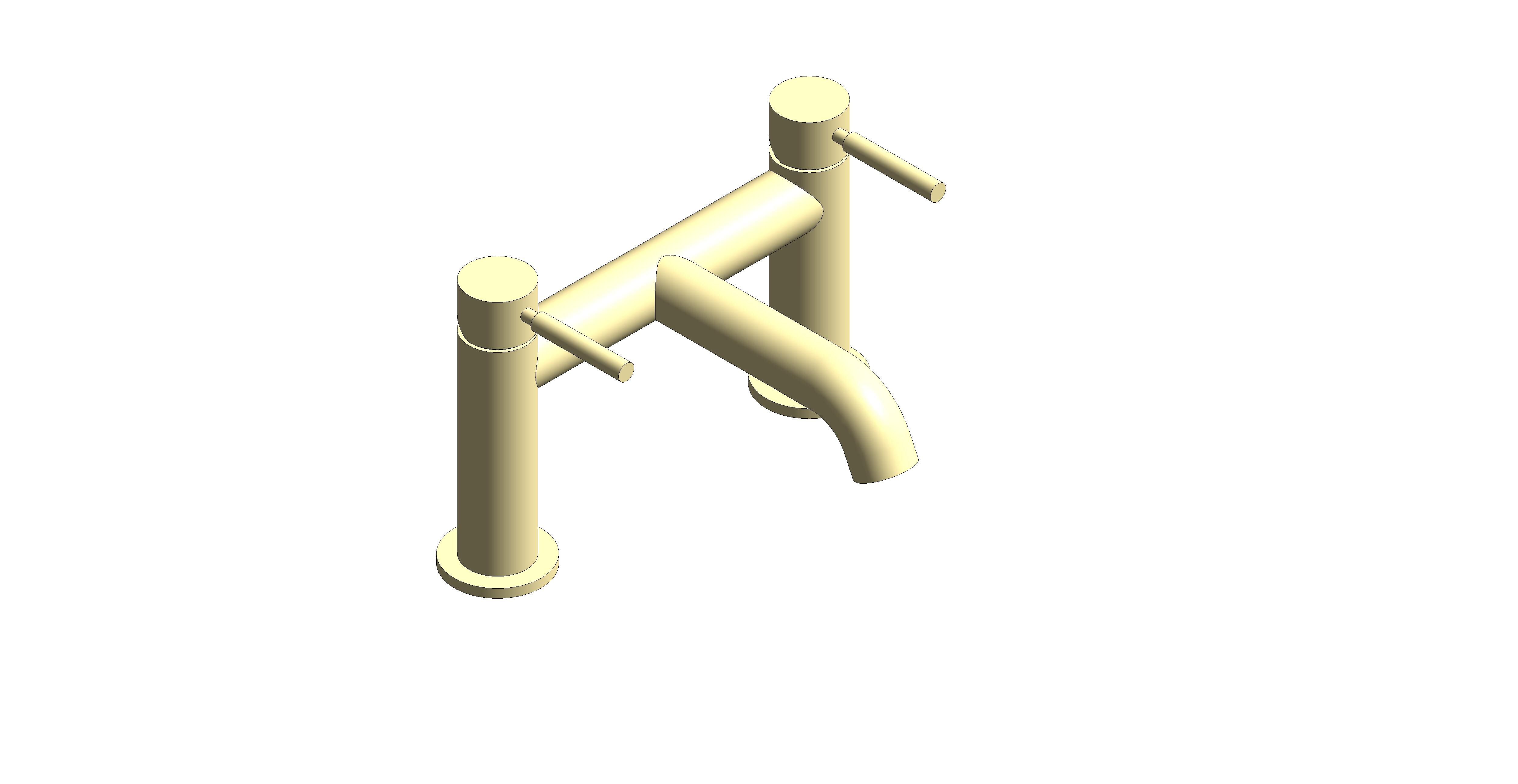 Product: ORIGINS Bath filler tap finished in a brushed gold (IND-ORI237-BRG)