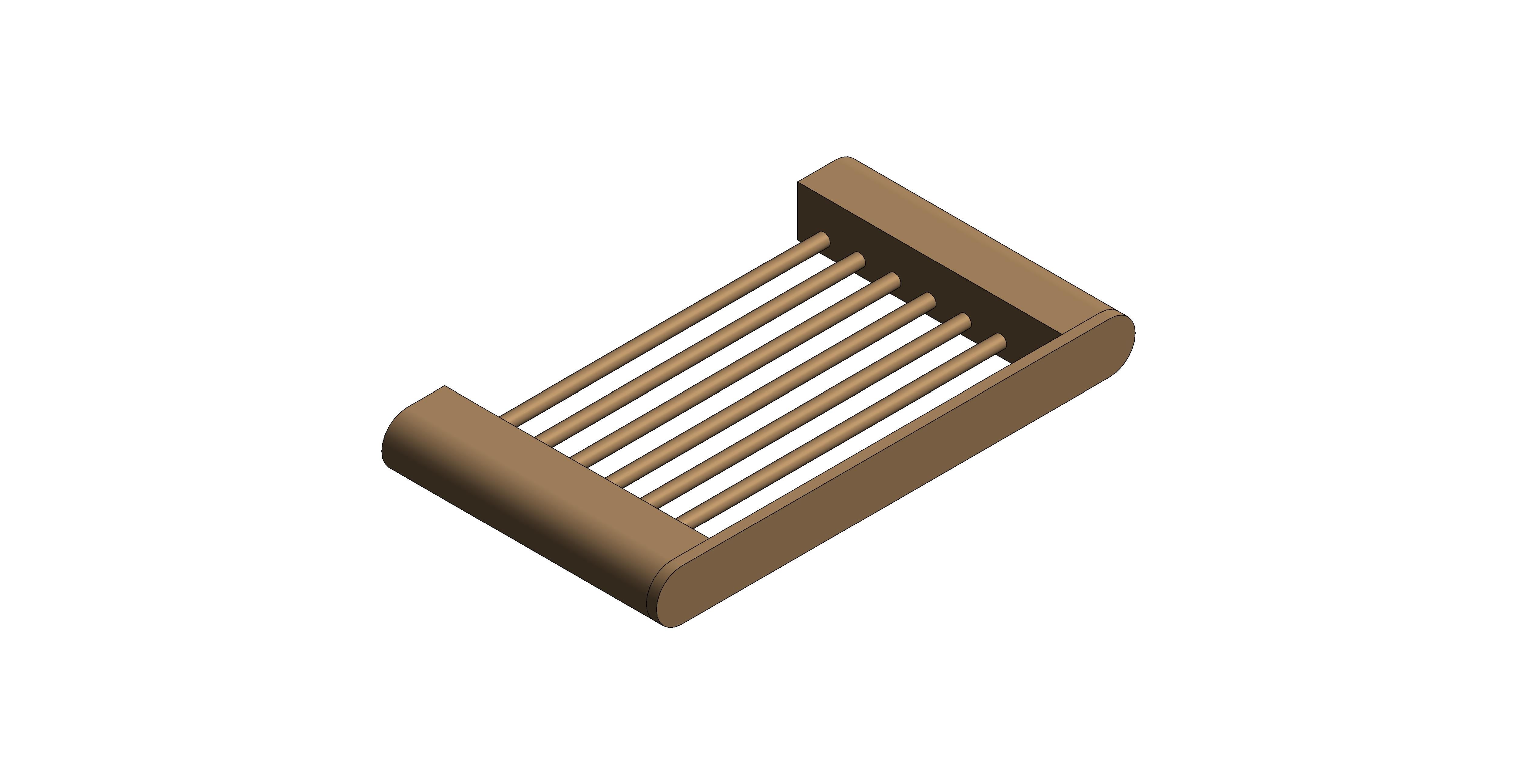 Product: PHOTON Soap Holder, finished in a brushed bronze (IND-PHO182A-BRZ)