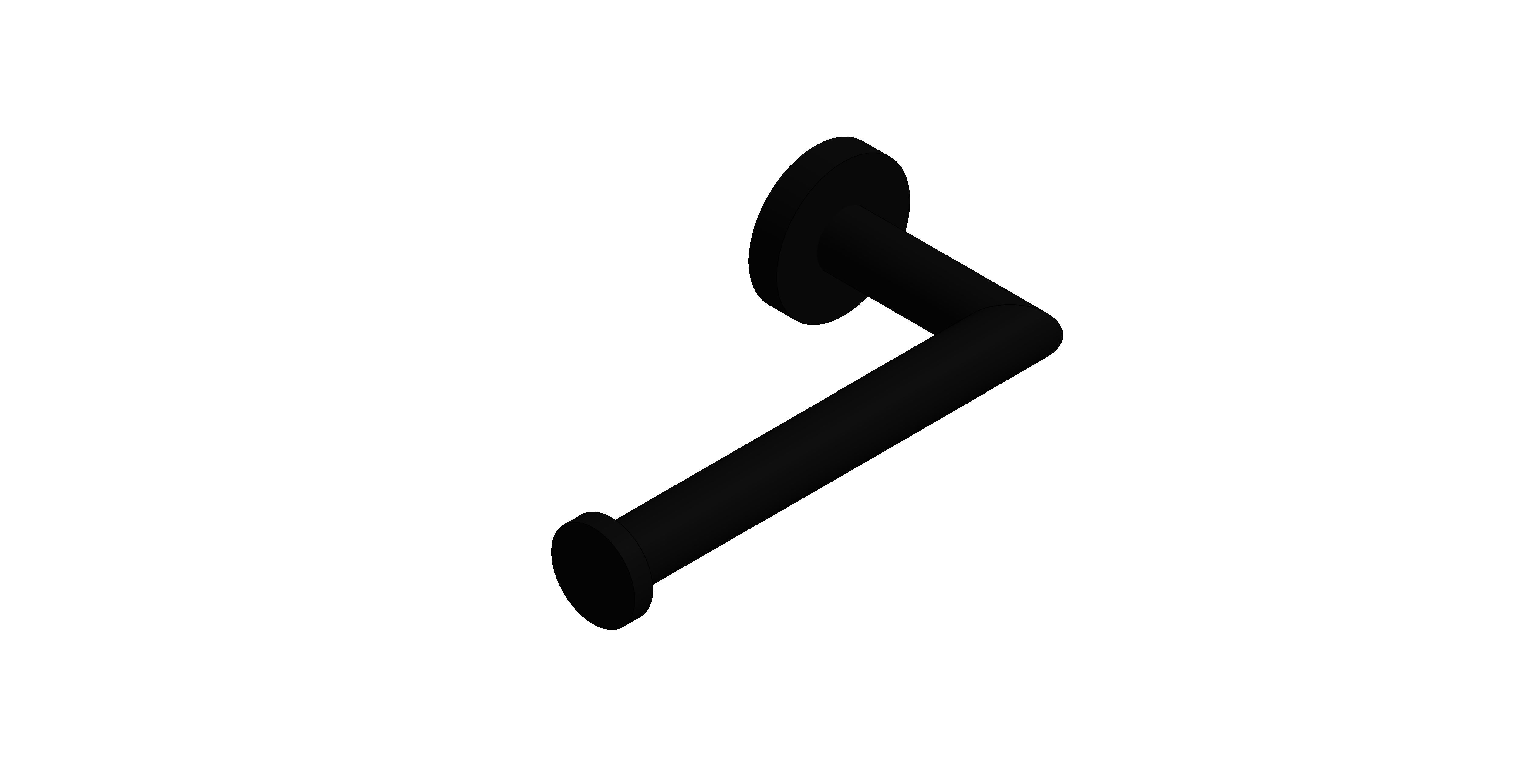 Product: SPA Toilet Roll Holder, finished in a brushed black (IND-SPA180-BLK)