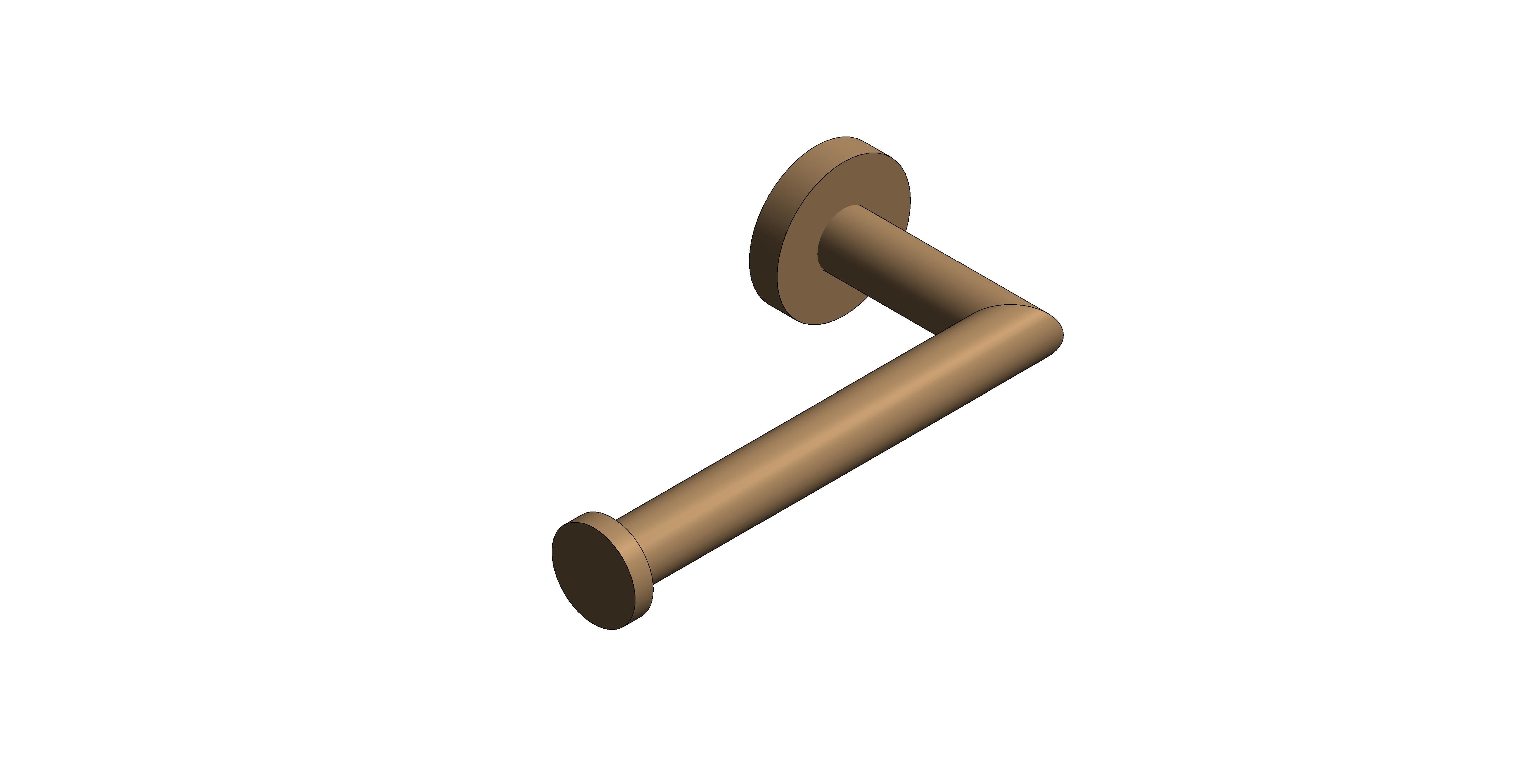 Product: KNURLED ACCENTS Toilet Roll Holder, finished in a brushed bronze with knurled accents (IND-SPA180-BRZ)