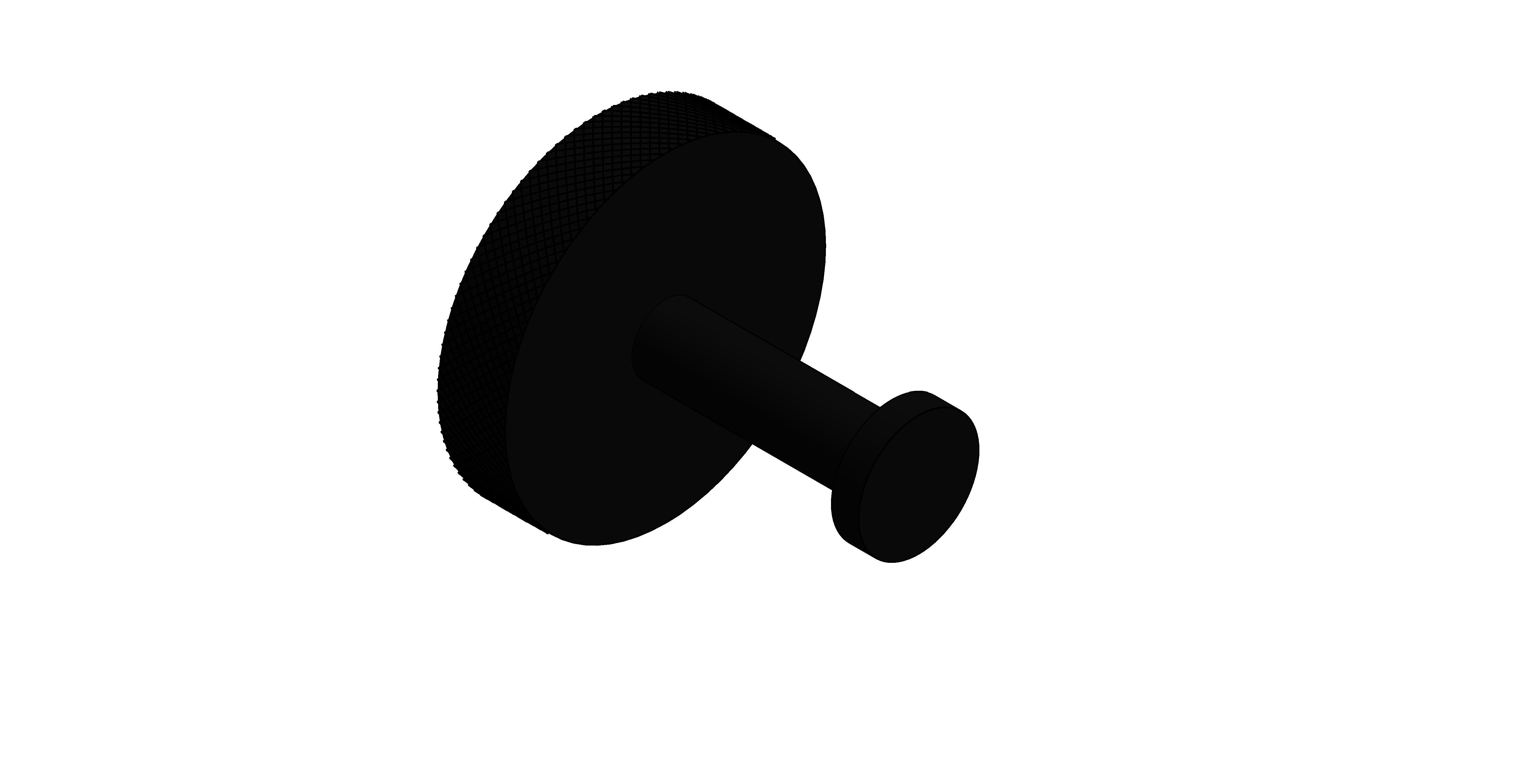 Product: SPA Robe Hook, finished in a brushed black (IND-SPA186-BLK)
