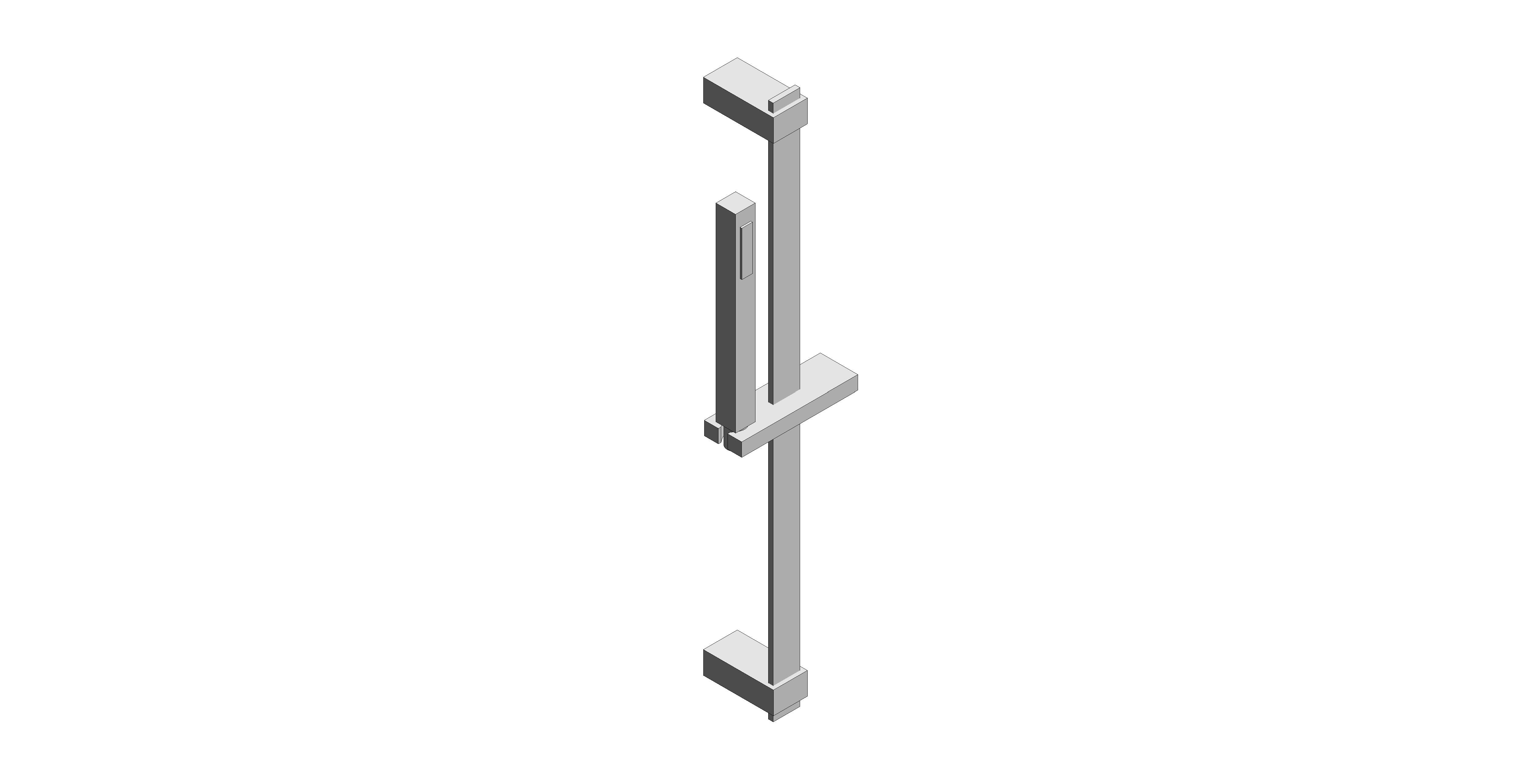 Product: INSTINCT Single Function Slide Shower Rail Kit, finished in a high-shine polished chrome (INS-SFSRK-C/P)