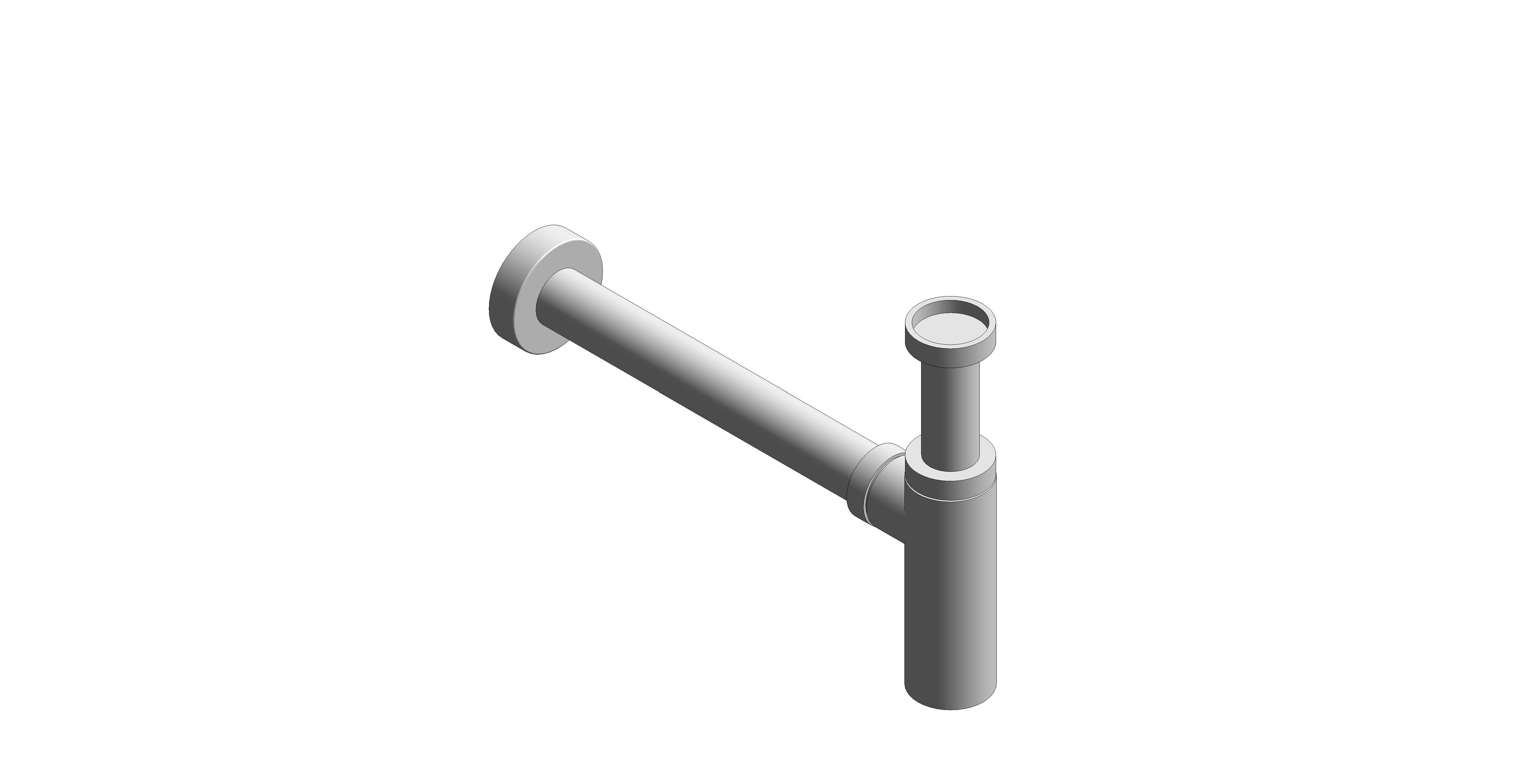 Product: WASTES & FITTINGS Round bottle basin waste trap, finished in a high-shine polished chrome (WG-461/RO-CP)