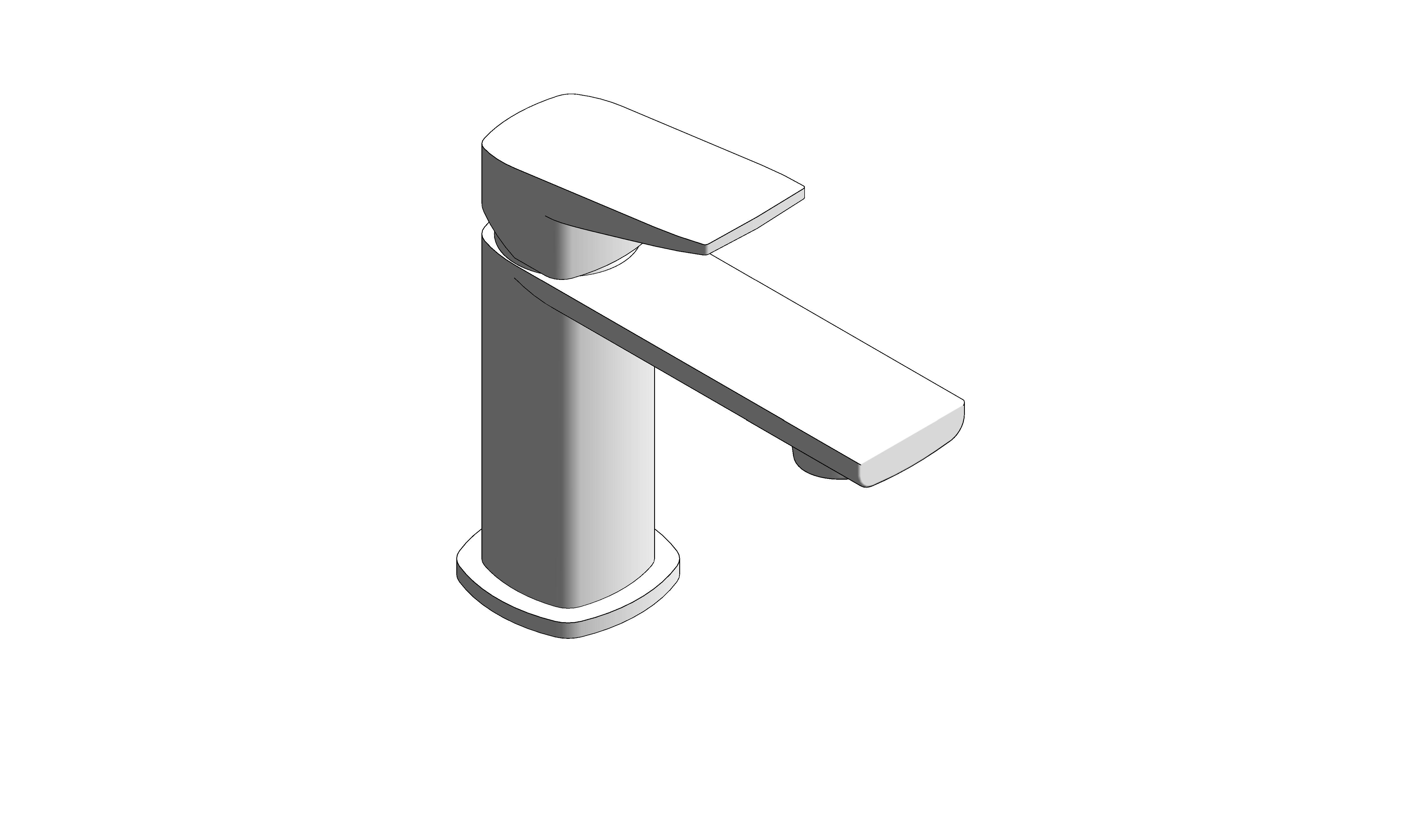 Product: CAMEO Lever Mini Mono Basin Mixer for Low Pressure System and Universal Basin Waste (CAM-200M/CC-LP-MW)