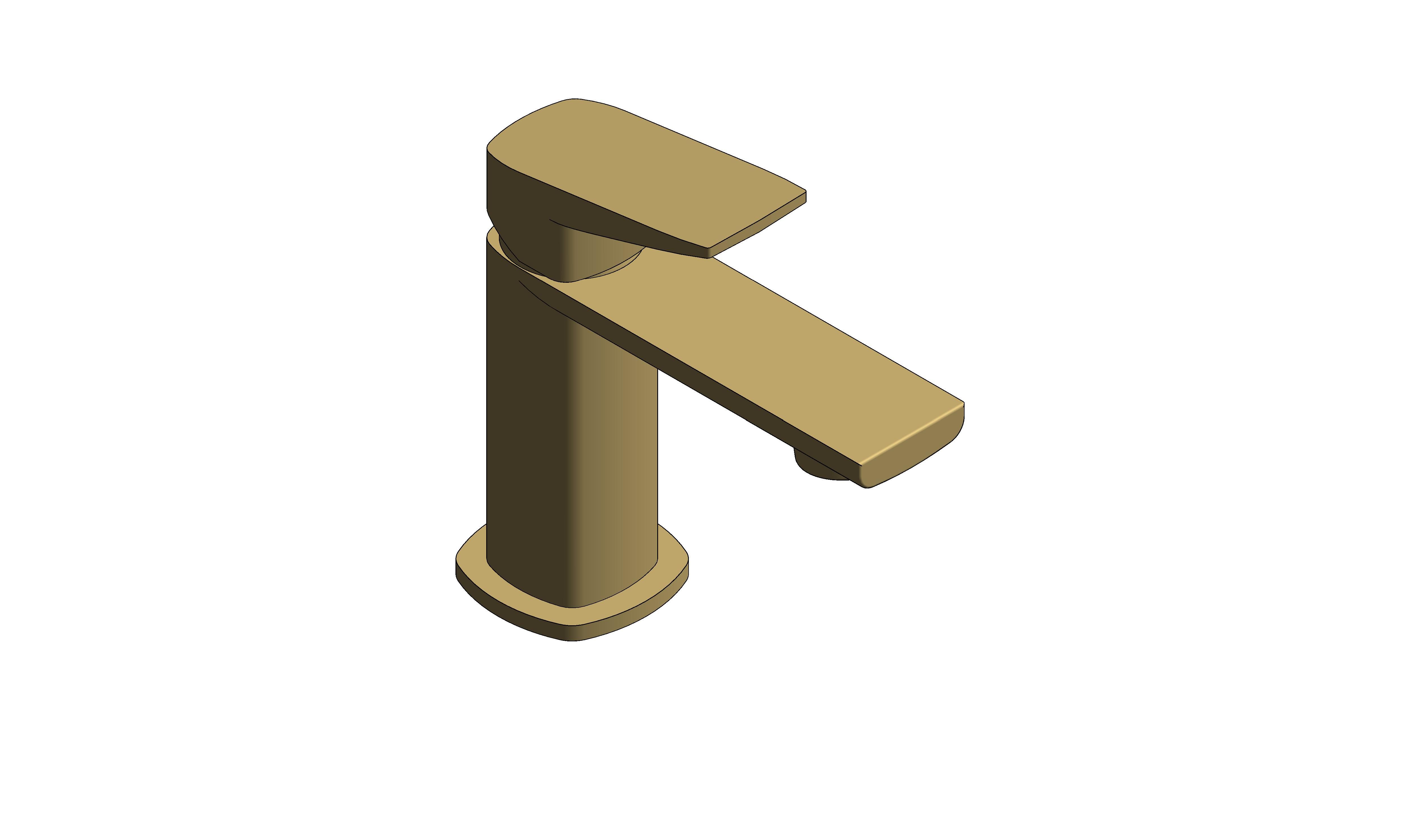 Product: CAMEO Lever Mini Mono Basin Mixer and Universal Basin Waste (CAM-200M/CC-SBR)