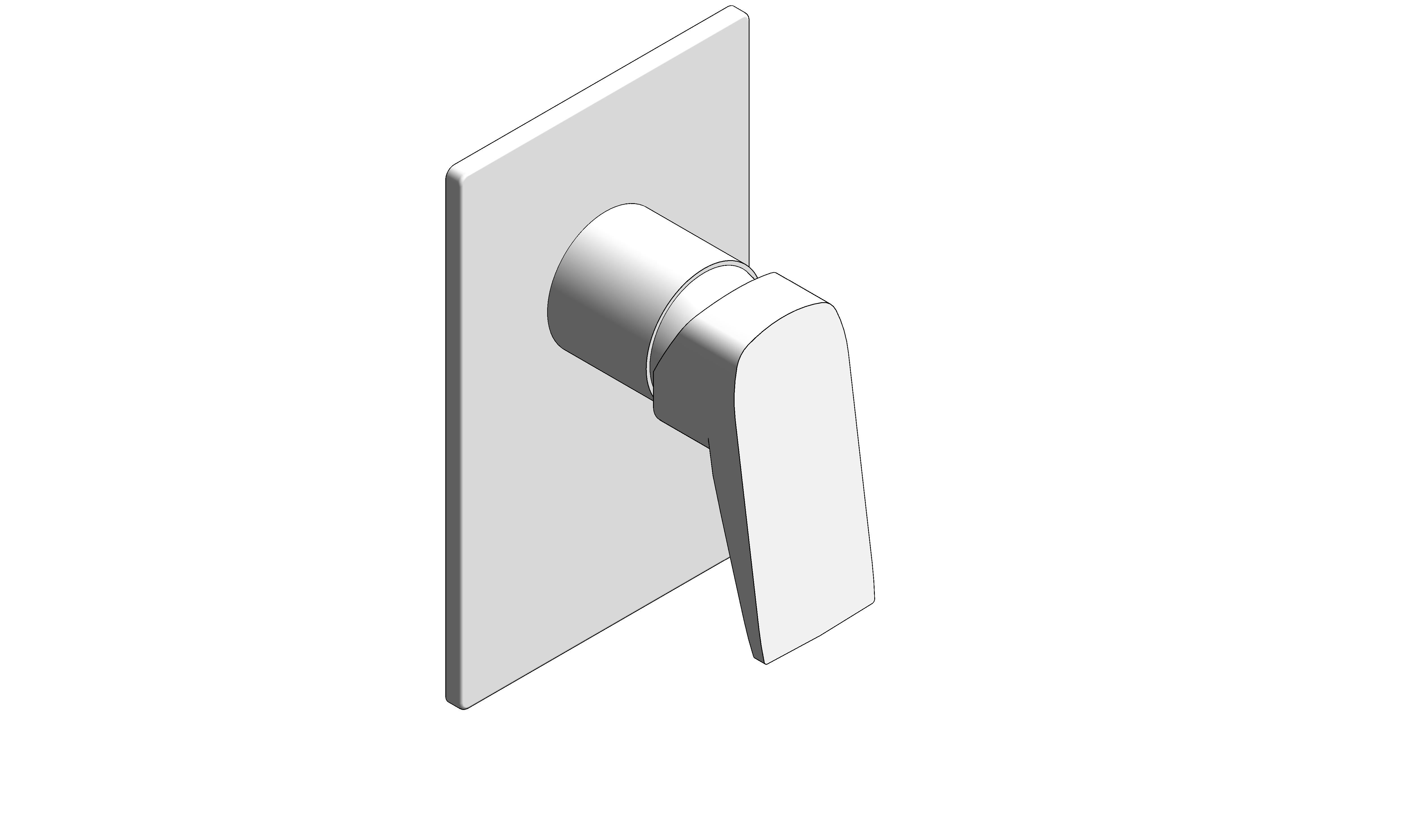 Product: CAMEO Concealed 1 Outlet Manual Valve (CAM-245A-MW)