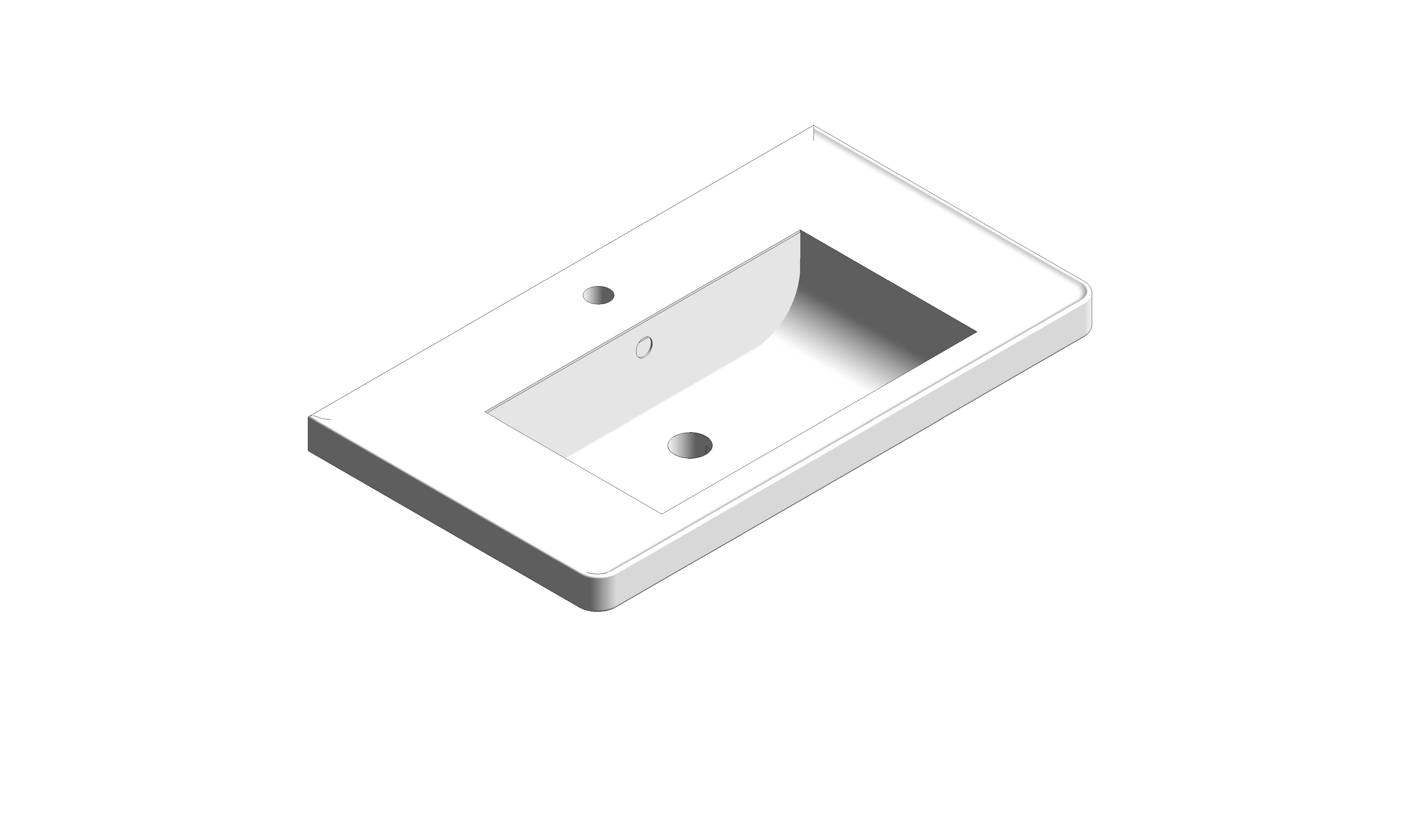 Product: CAMEO 800mm Mineral Cast Vanity Basin (CAM-BM8-AW)