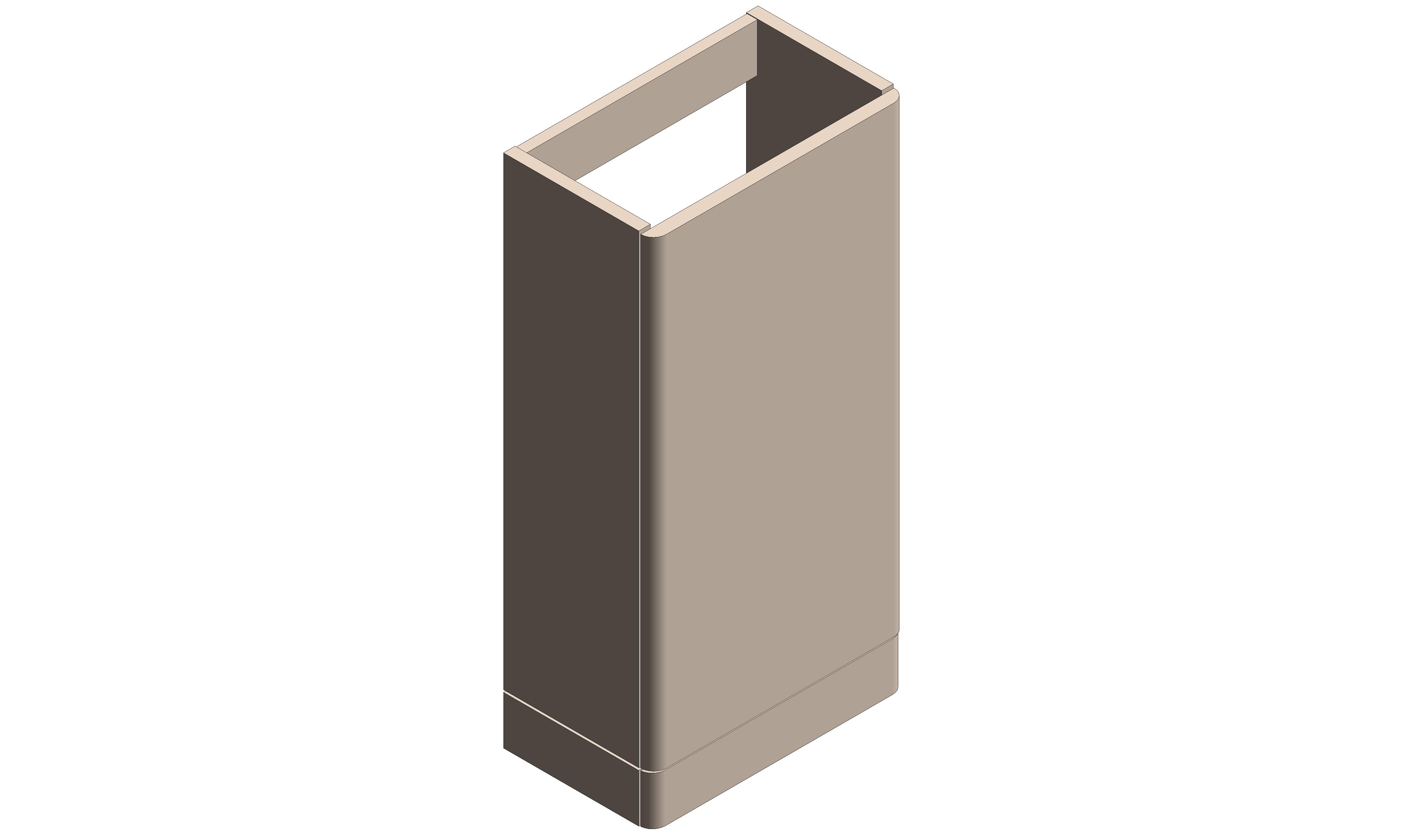 Product: CAMEO 400mm Floor Mounted Cloakroom Unit (CAM-F400FM-NO)