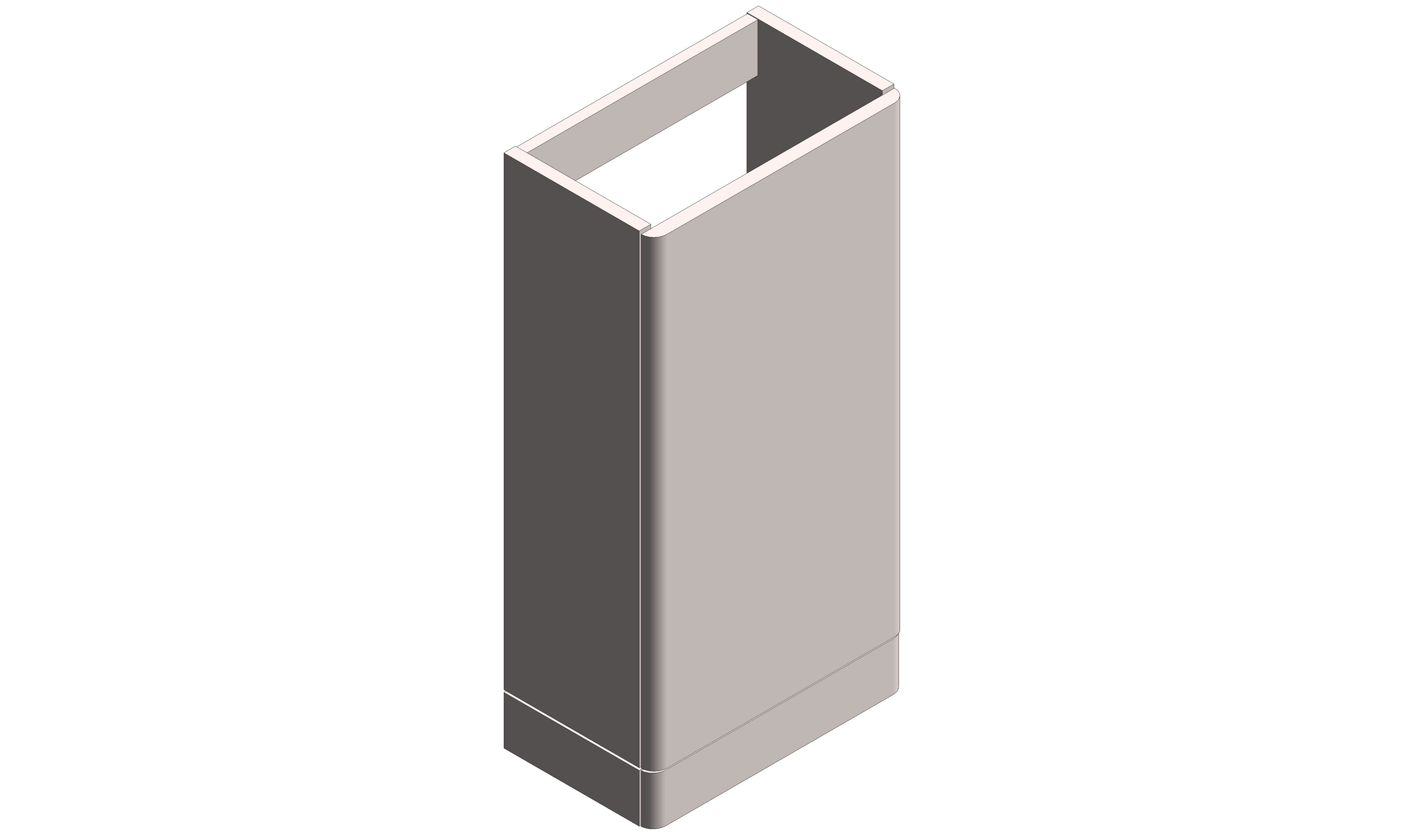 Product: CAMEO 400mm Floor Mounted Cloakroom Unit (CAM-F400FM-PC)
