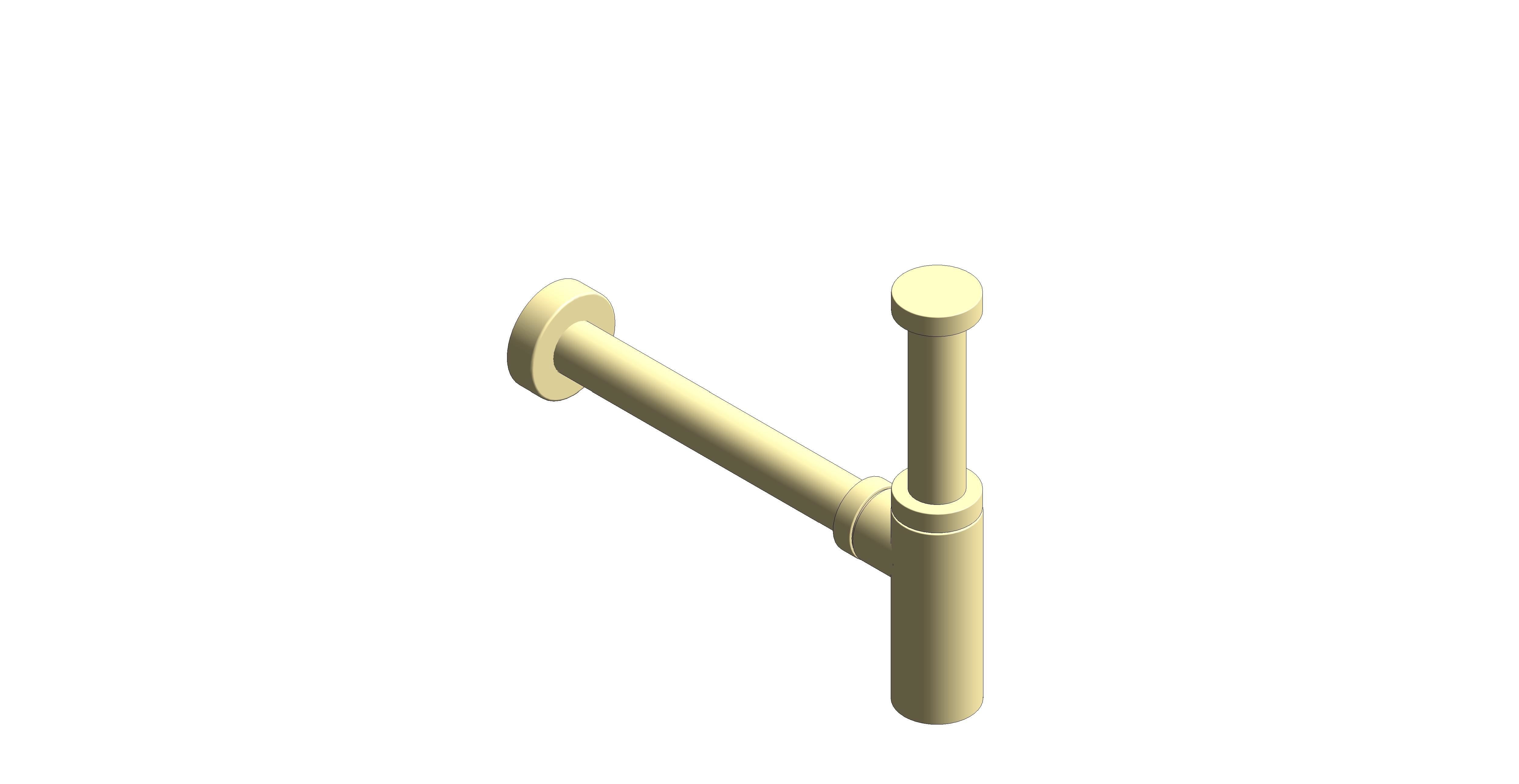 Product: WASTES & FITTINGS Contemporary Round Bottle Trap 1.1/4” with 35mm Outlet (IND-461/RO-BRG)